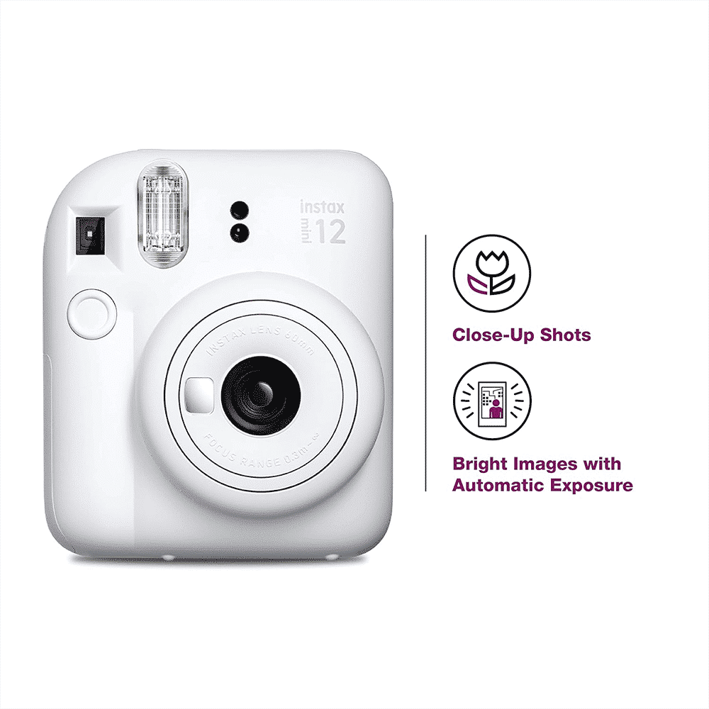 FUJIFILM Instax Mini 12 Moments Box Instant Camera with 20 Shots (Clay White)_13