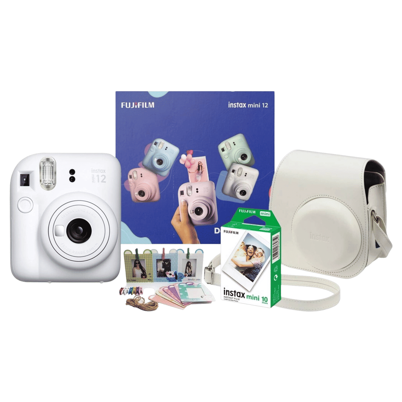 FUJIFILM Instax Mini 12 Delight Box Instant Camera with 10 Shots (Clay White) FUJIFILM Instax Mini 12 Delight Box Instant Camera with 10 Shots (Clay White)_1