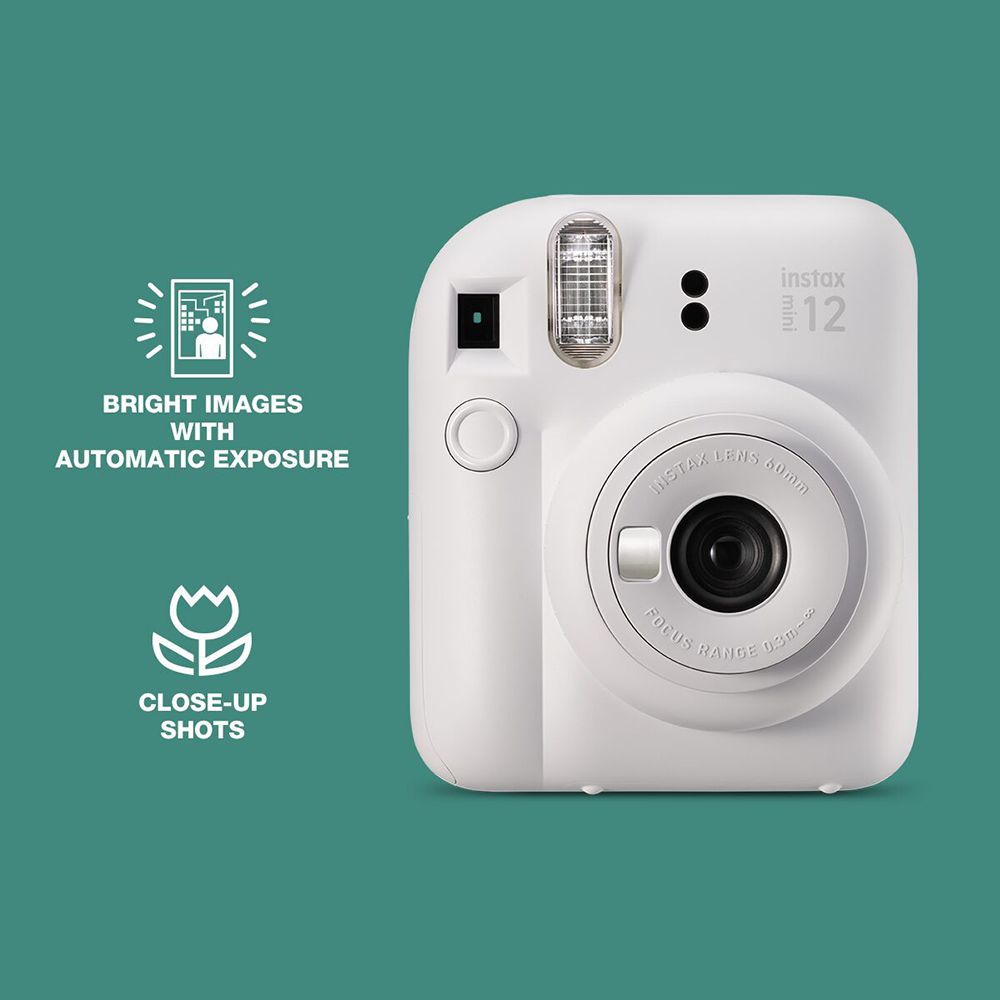 FUJIFILM Instax Mini 12 Delight Box Instant Camera with 10 Shots (Clay White) FUJIFILM Instax Mini 12 Delight Box Instant Camera with 10 Shots (Clay White)_10