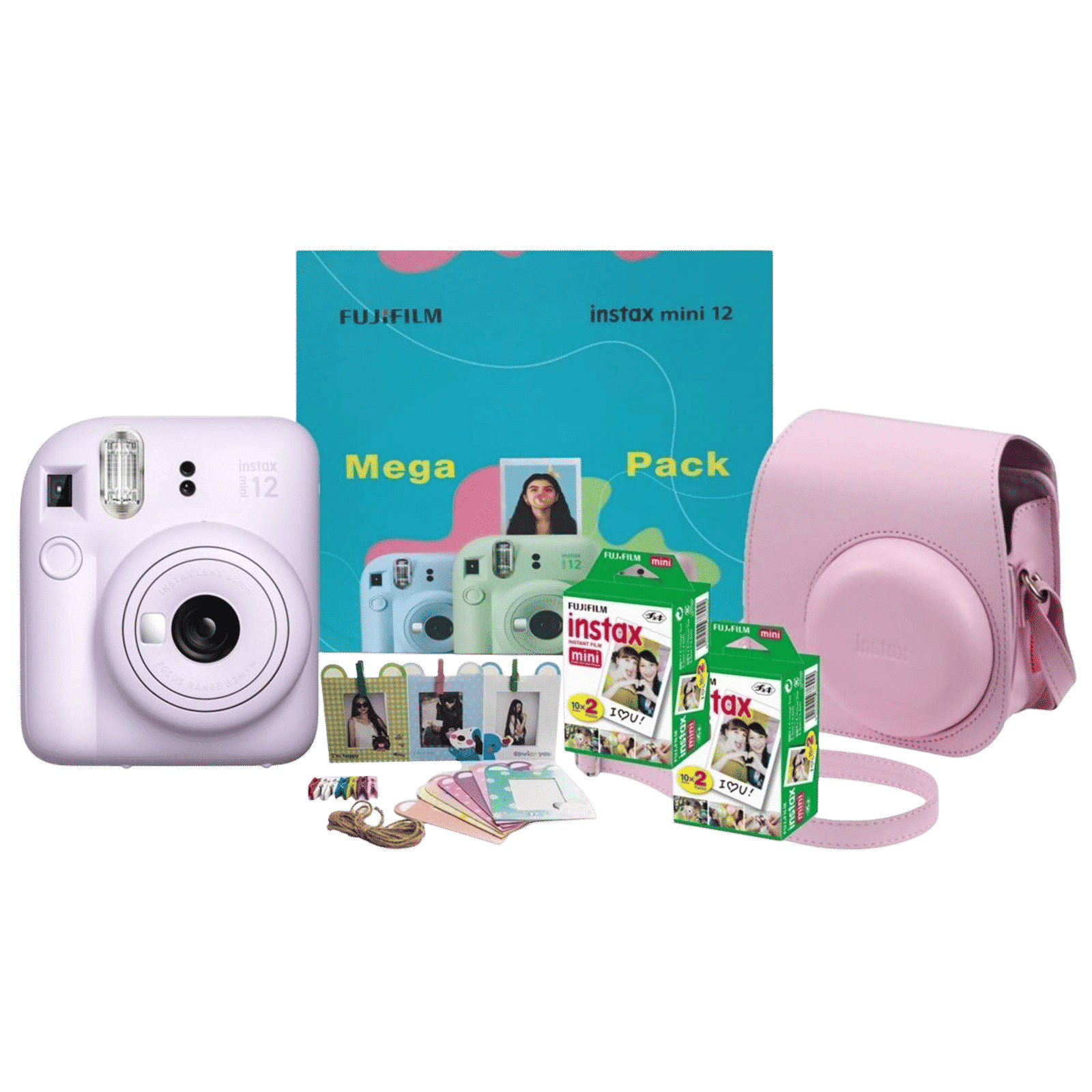 FUJIFILM Instax Mini 12 Mega Pack Instant Camera with 40 Shots (Lilac Purple) FUJIFILM Instax Mini 12 Mega Pack Instant Camera with 40 Shots (Lilac Purple)_1