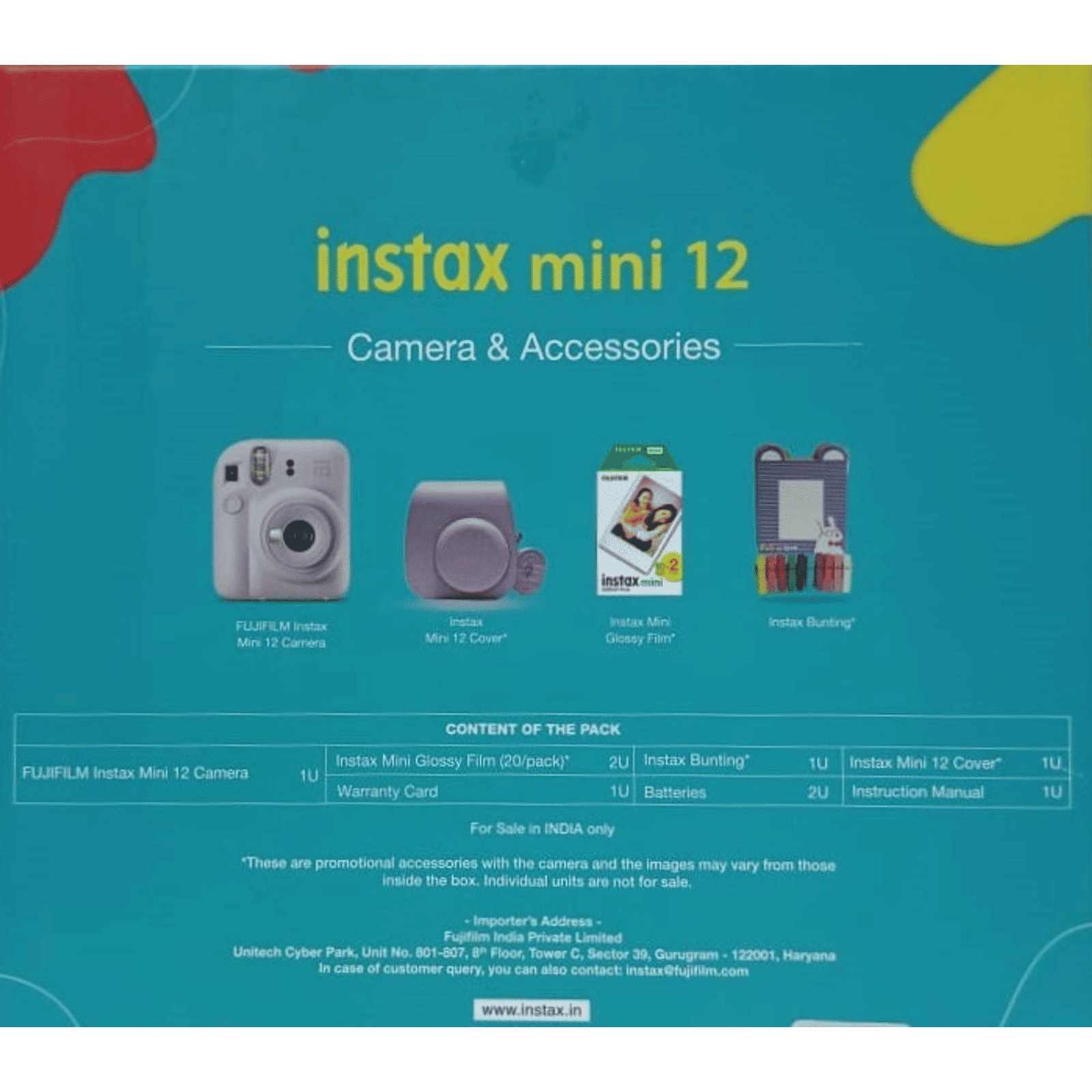FUJIFILM Instax Mini 12 Mega Pack Instant Camera with 40 Shots (Lilac Purple) FUJIFILM Instax Mini 12 Mega Pack Instant Camera with 40 Shots (Lilac Purple)_11