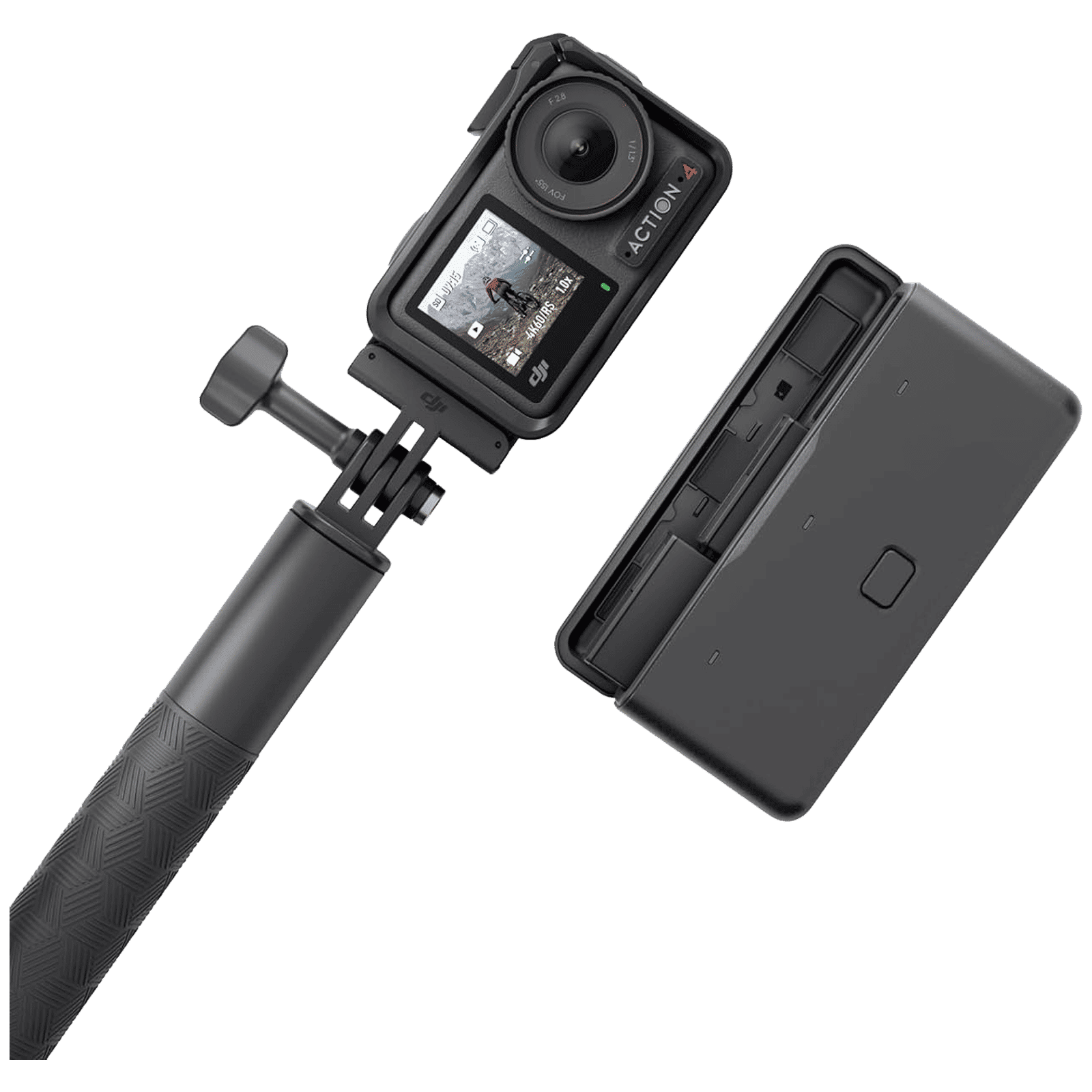 DJI Osmo Action 4 Adventure Combo 4K and 10MP 120 FPS Waterproof Sports Action Camera with CMOS Sensor (Black)_1