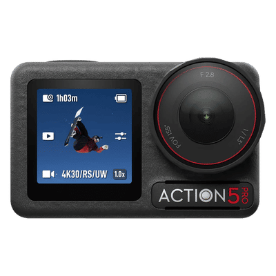 DJI Osmo Action 5 Pro Adventure Combo 4K and 40MP 120 FPS Sports Action Camera with CMOS Sensor (Black)