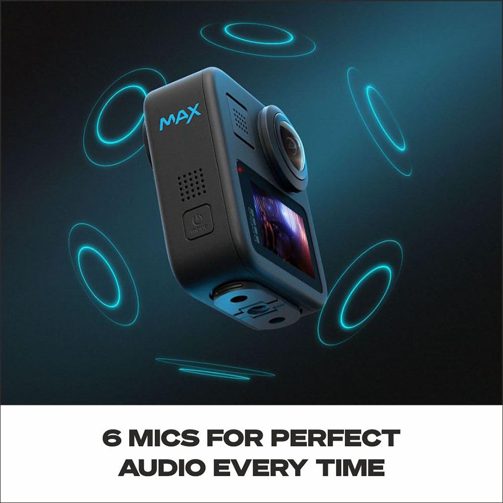 GoPro Max 360 6K and 18MP Waterproof Sports Action Camera with Max HyperSmooth Video Stabilisation (Black)_6