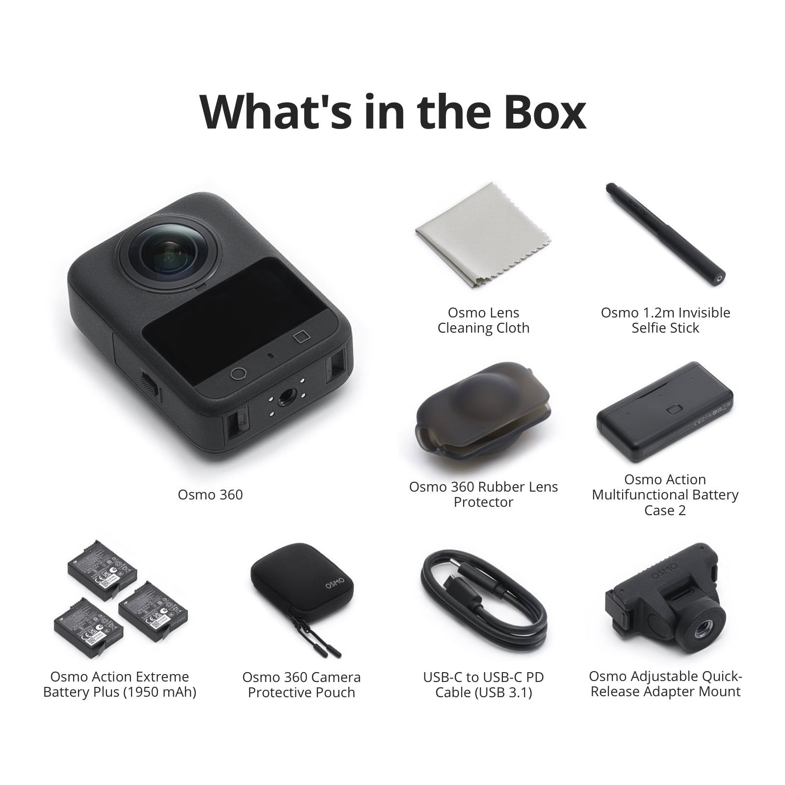 DJI Osmo 360 Adventure Combo 8K and 120MP 30 FPS Waterproof 360 Degree Action Camera with Magnetic Quick Release (Black)_4