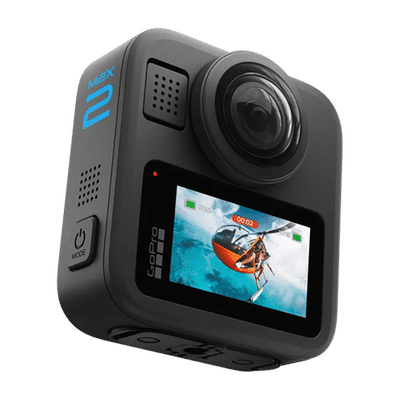 GoPro Max 2 8K and 29MP 30 FPS, 4K and 12MP 60 FPS Waterproof 360 Degree Action Camera with Voice Control (Black)