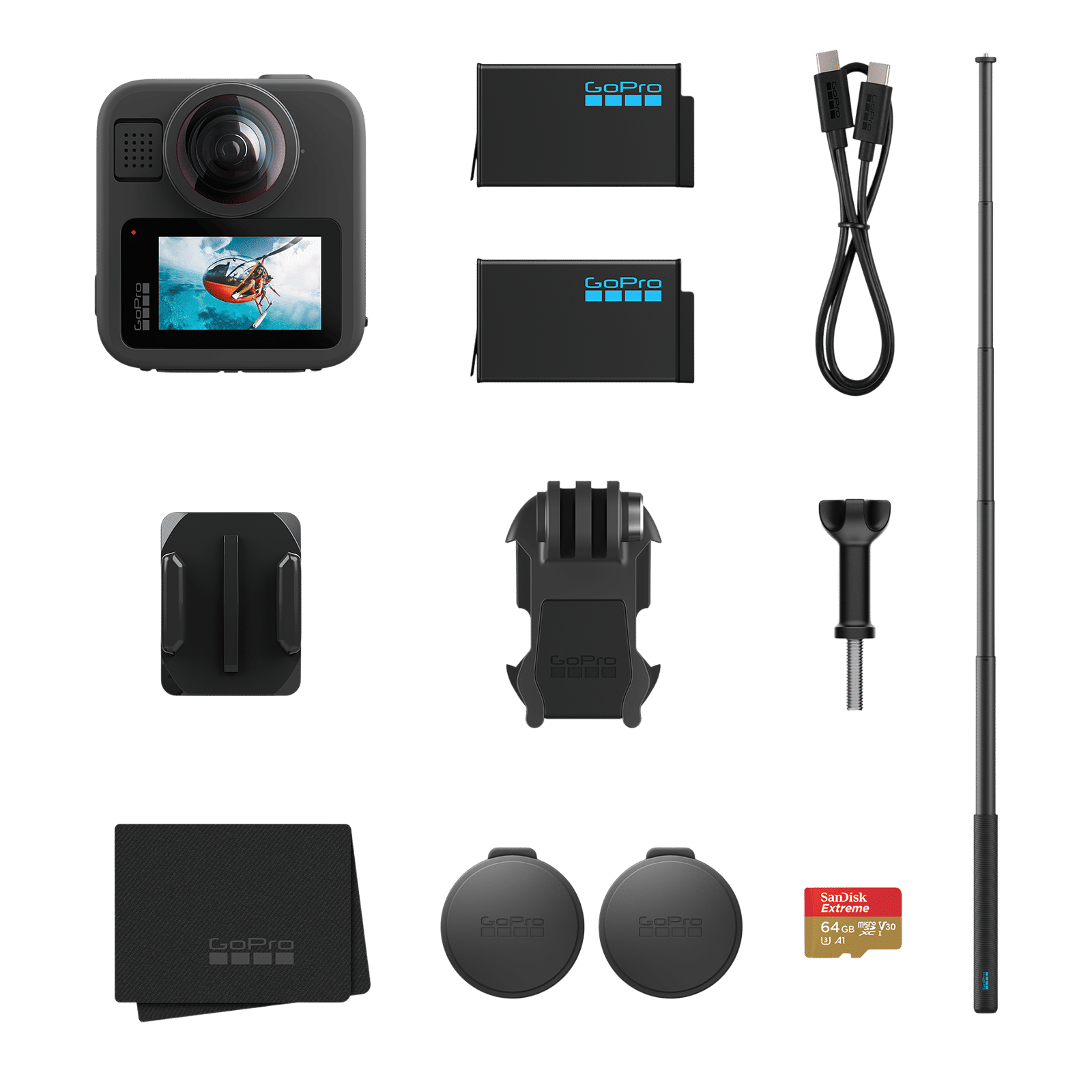 GoPro MAX2 Bundle 8K and 29MP 100 FPS Waterproof Action Camera with Max HyperSmooth Video Stabilization (Black) GoPro MAX2 Bundle 8K and 29MP 100 FPS Waterproof Action Camera with Max HyperSmooth Video Stabilization (Black)_1