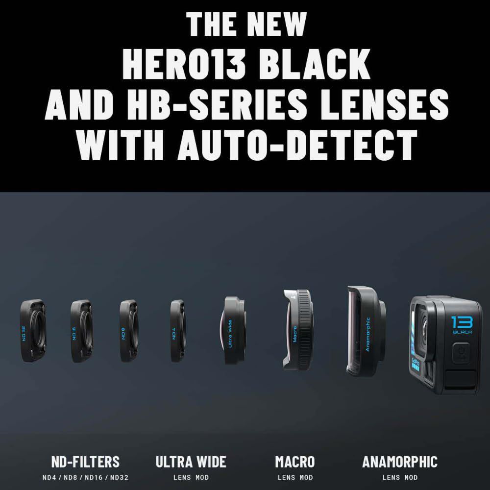 GoPro HERO13 Power Bundle 5.3K and 27MP 400 FPS Waterproof Action Camera with HyperSmooth Video Stabilization (Black)_8