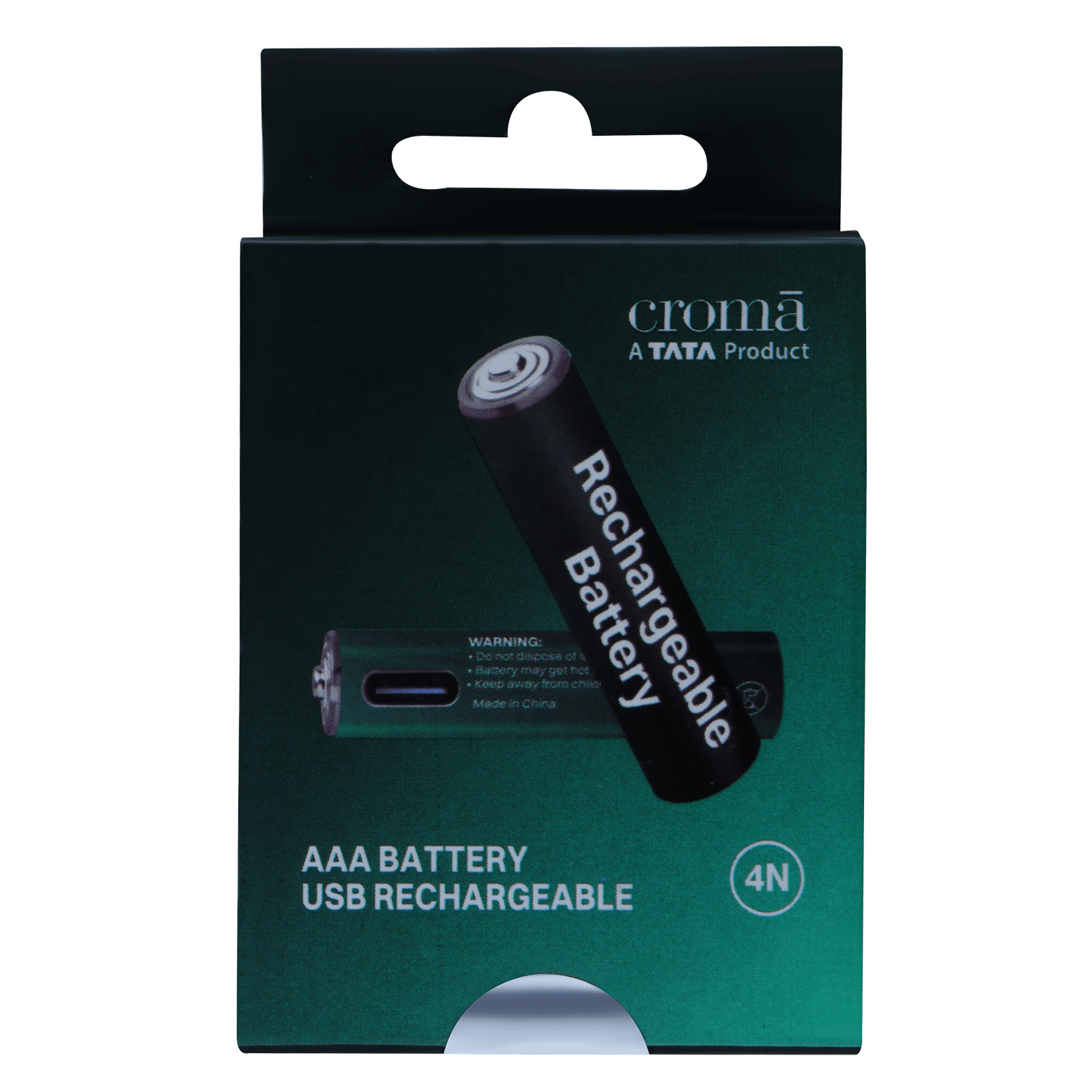 Croma 1500 mAh Alkaline AAA Rechargeable Battery (Pack of 4) Croma 1500 mAh Alkaline AAA Rechargeable Battery (Pack of 4)_1