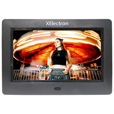 XElectron 17.78cm (7 Inches) Digital Photo Frame (Memory Upto 32GB, DPF702, Black)