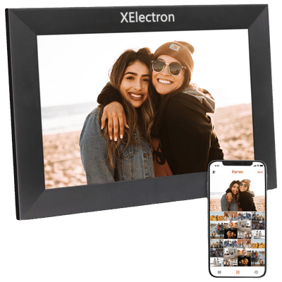 XElectron 25.65cm (10.1 Inches) Digital Photo Frame (Auto Orientation, DPF1004CL, Black)