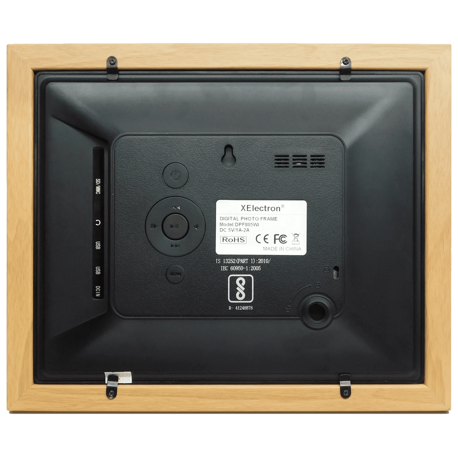 XElectron 20.32cm (8 Inches) Digital Photo Frame (IPS Display, DPF805Wi, Wooden and Black)_3
