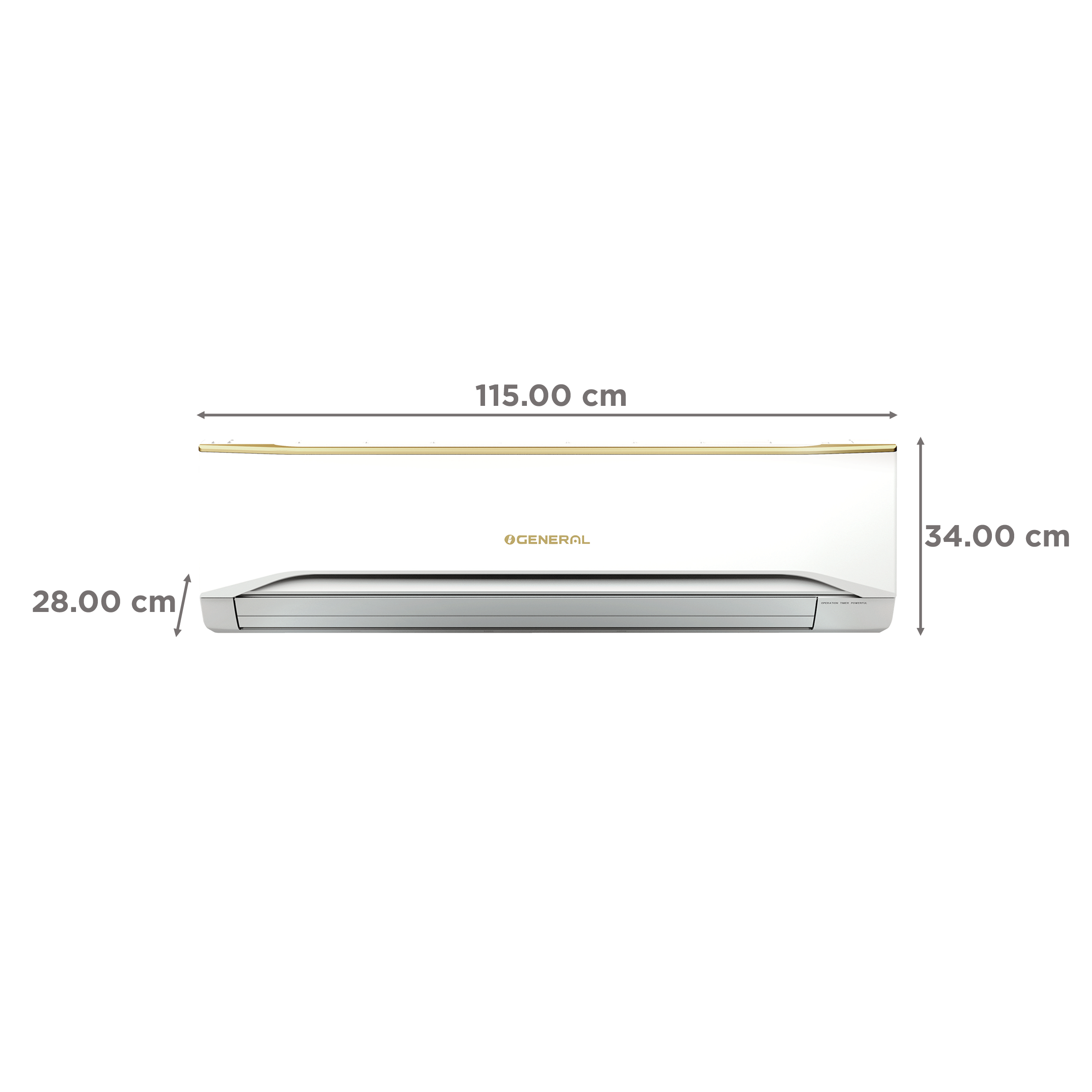 O GENERAL 3 Ton 3 Star Split AC (Copper Condenser, ASGA36FUTC)_3