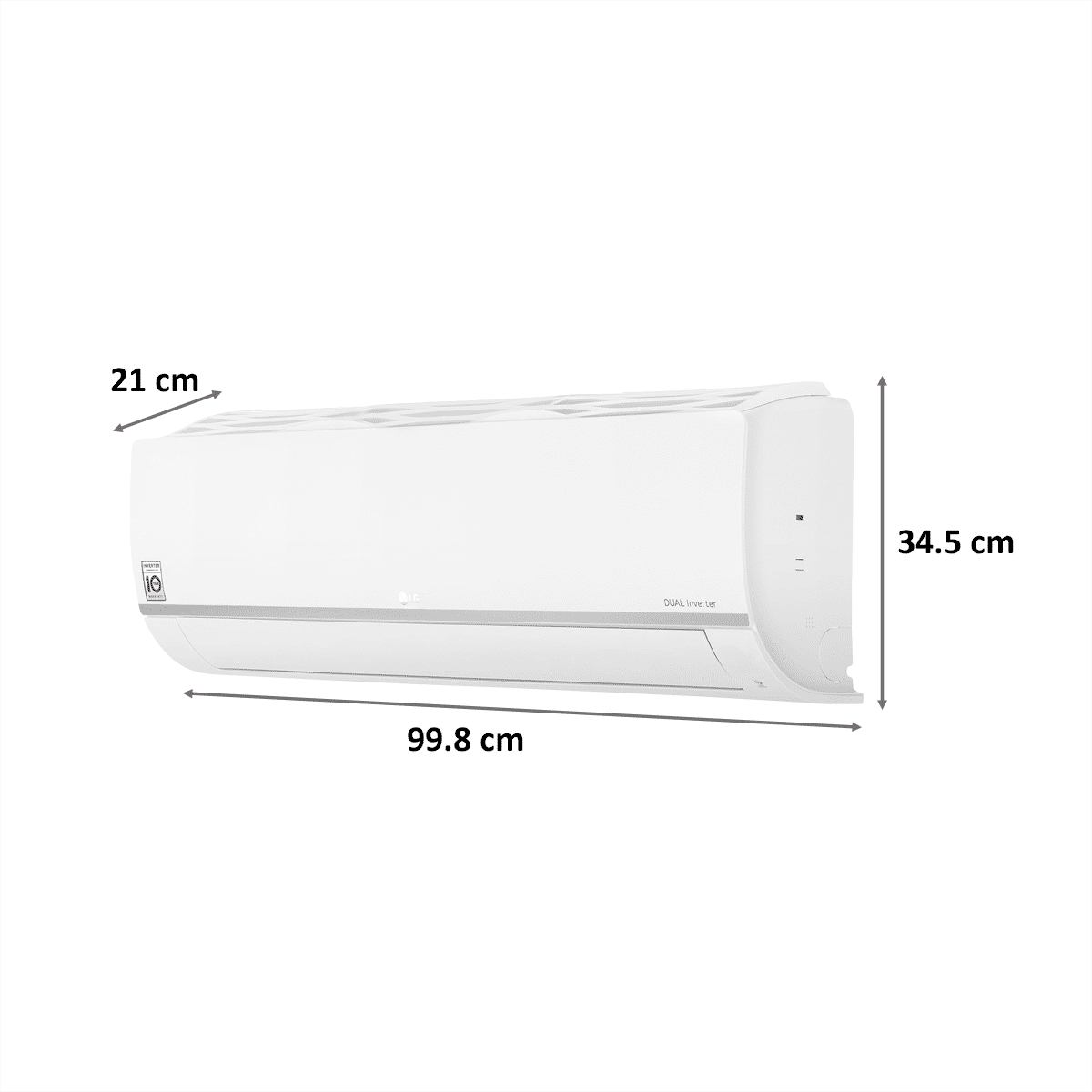 LG 5 in 1 Convertible 1.5 Ton 5 Star Dual Inverter Split Smart AC with Voice Assistant (2021 Model, Copper Condenser, MS-Q18SWZD)_3
