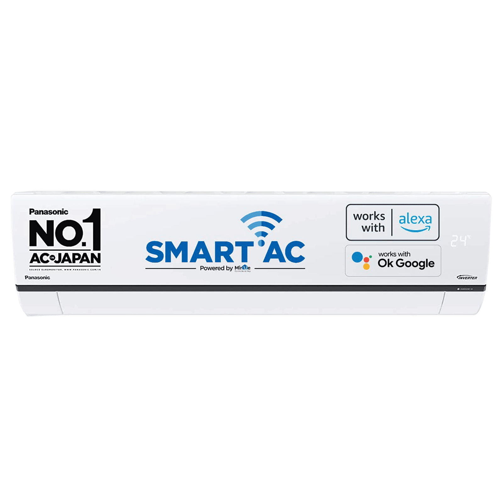 Panasonic 1 Ton 4 Star Inverter Split Smart AC with Voice Assistant (Copper Condenser, WU12XKYXF) Panasonic 1 Ton 4 Star Inverter Split Smart AC with Voice Assistant (Copper Condenser, WU12XKYXF)_1