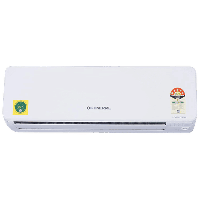 O GENERAL 1 Ton 5 Star Inverter Split AC (Copper Condenser, PM 2.5 Filter, ASGG12CGTB-B)