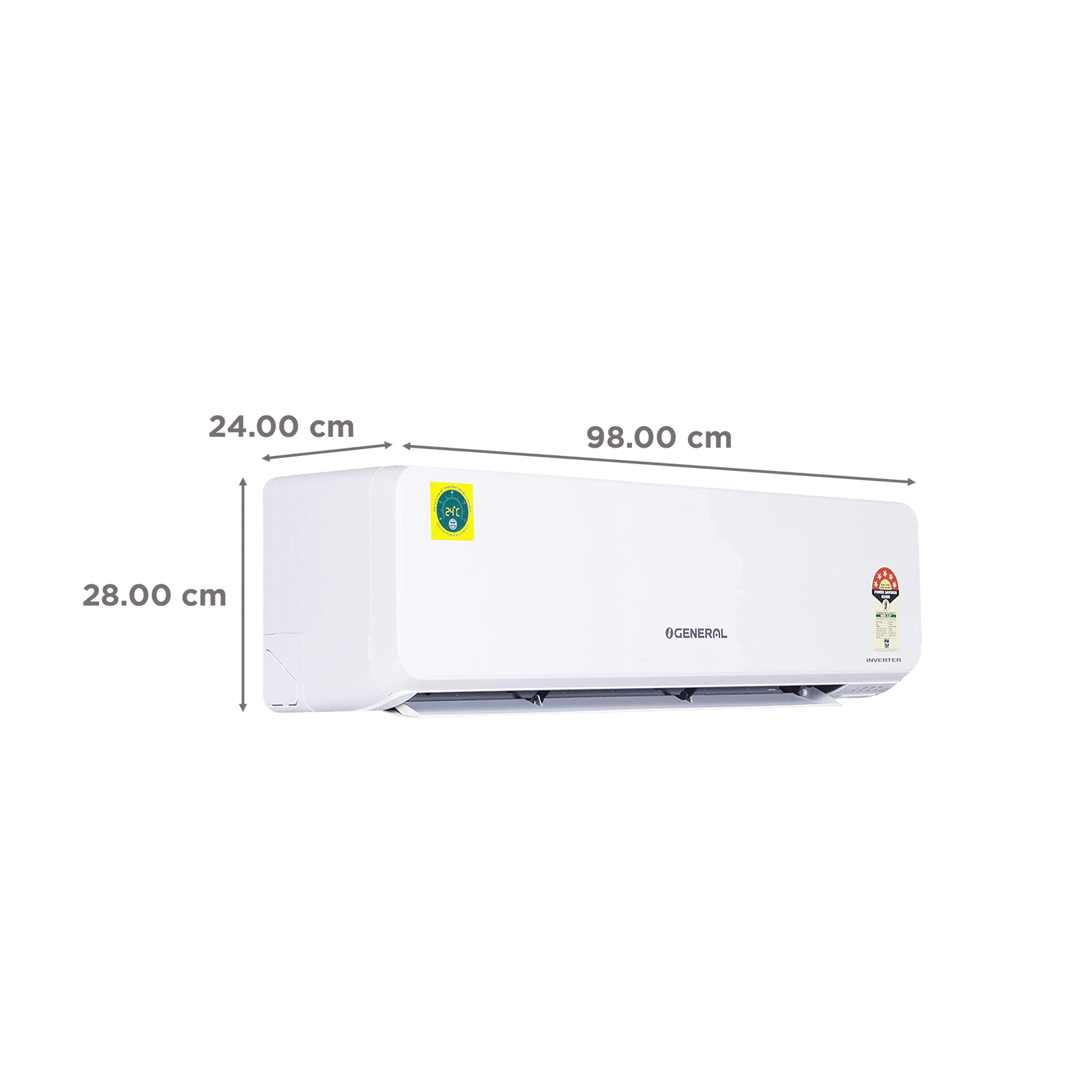 O GENERAL CGT Series 1.5 Ton 5 Star Inverter Split AC (Copper Condenser, PM 2.5 Filter, ASGG18CGTB-B)_4
