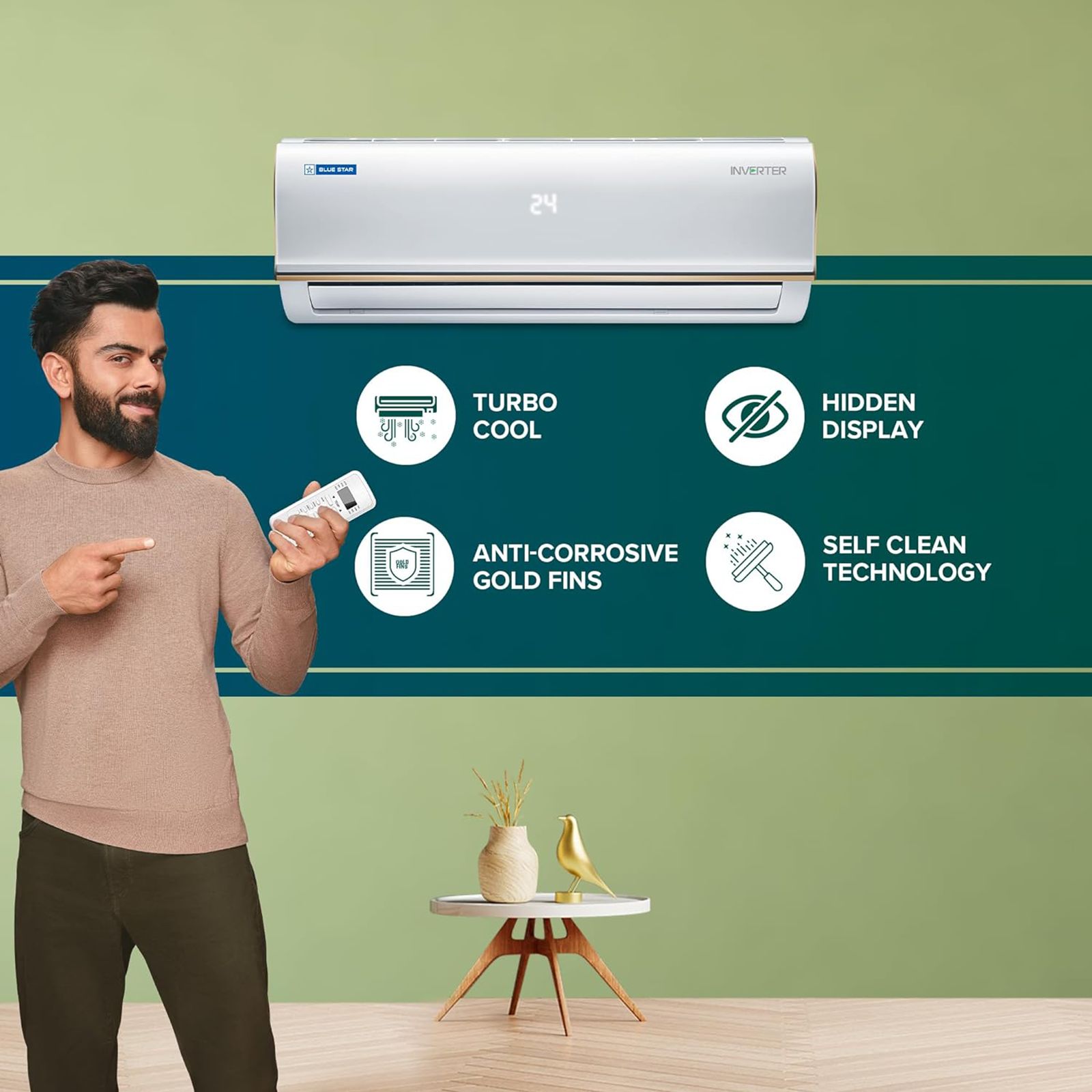Blue Star 0.8 Ton 3 Star Inverter Split AC (Copper Condenser, Dust Filter, IC309RBTU) Blue Star 0.8 Ton 3 Star Inverter Split AC (Copper Condenser, Dust Filter, IC309RBTU)_10