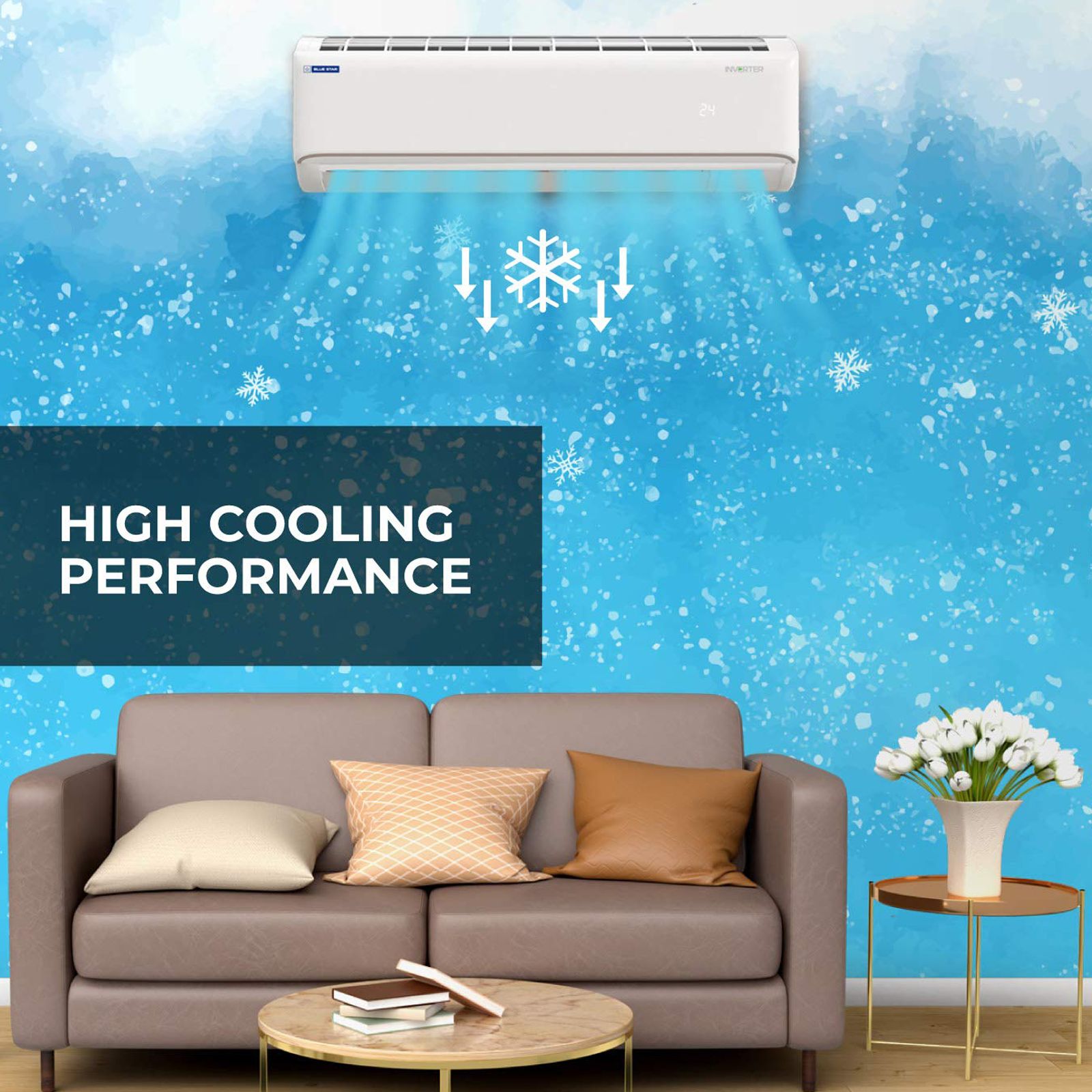 Blue Star 1.5 Ton 4 Star Inverter Split AC (Copper Condenser, Dust Filter, IC418FBTU) Blue Star 1.5 Ton 4 Star Inverter Split AC (Copper Condenser, Dust Filter, IC418FBTU)_7
