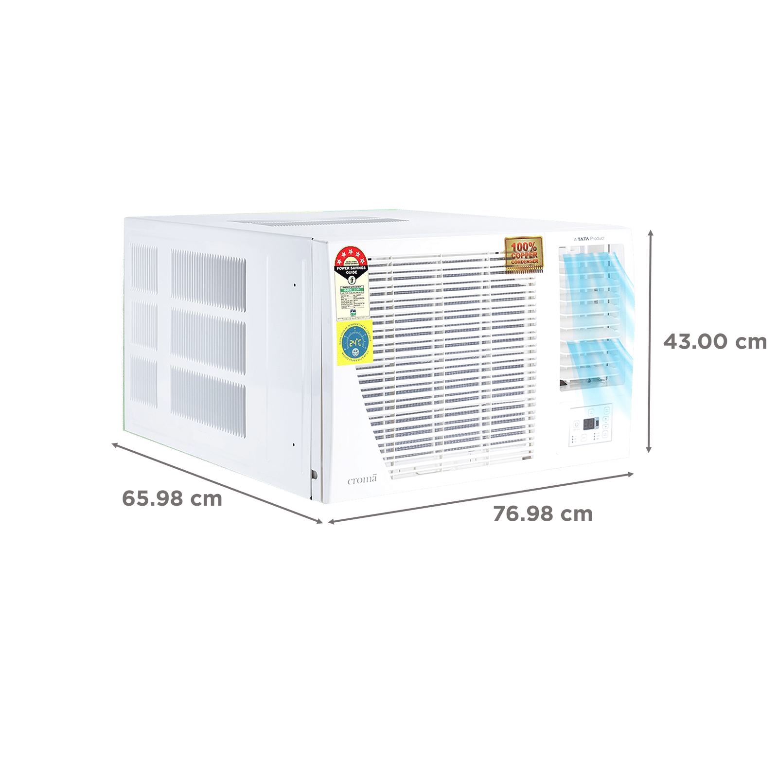 Croma 1.5 Ton 5 Star Window AC (Copper Condenser, Dust Filter, CRLAWA0185T9403)_4