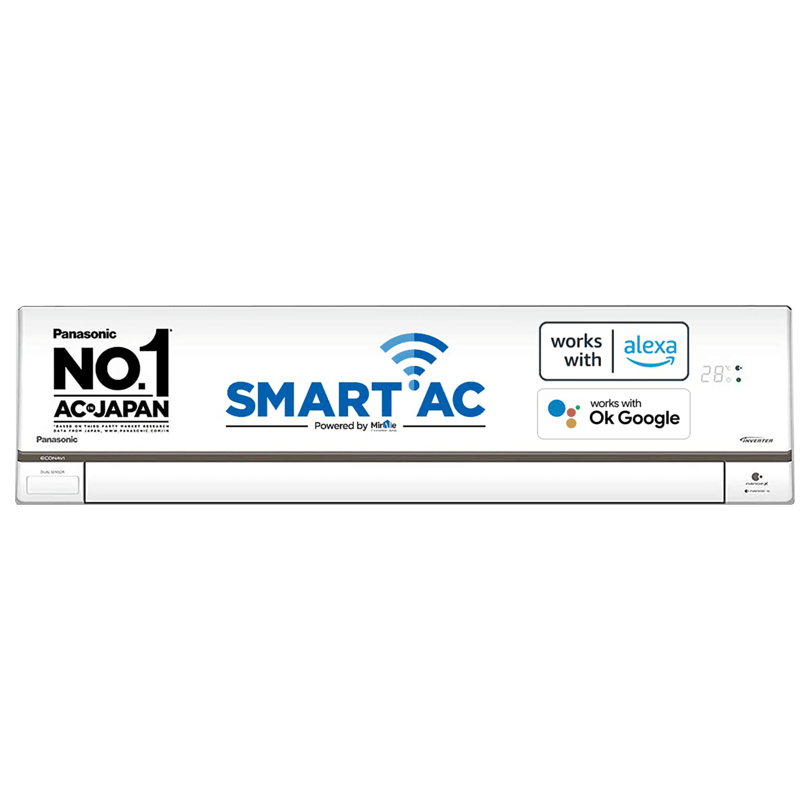 Panasonic 1.5 Ton 5 Star Twin Cool Inverter Split Smart AC with Voice Assistant (Copper Condenser, HU18YKYF) Panasonic 1.5 Ton 5 Star Twin Cool Inverter Split Smart AC with Voice Assistant (Copper Condenser, HU18YKYF)_1