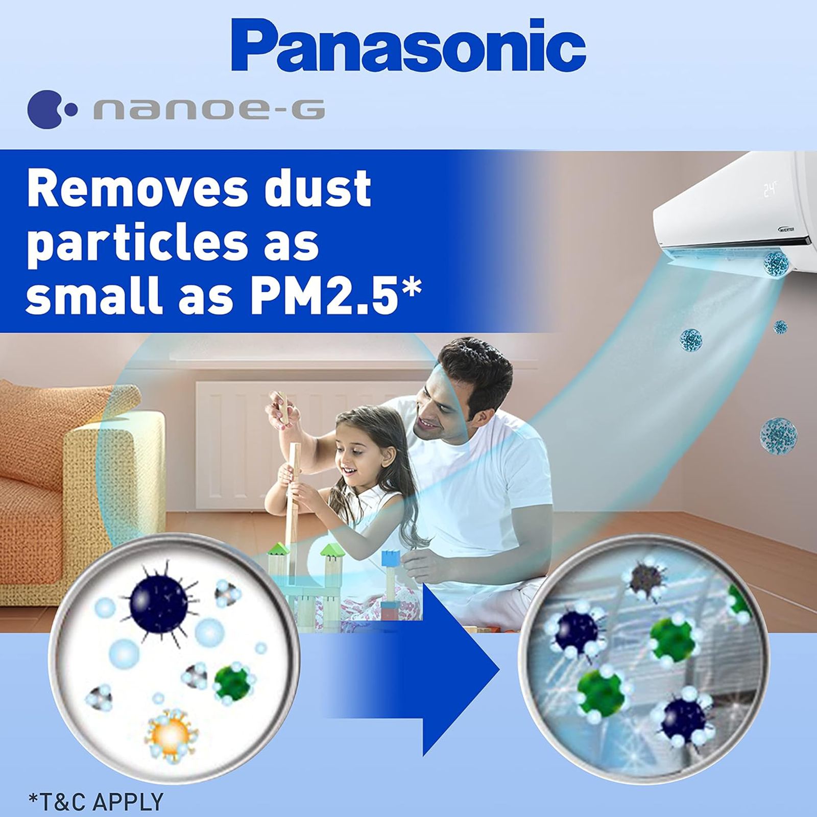 Panasonic 1.5 Ton 5 Star Twin Cool Inverter Split Smart AC with Voice Assistant (Copper Condenser, HU18YKYF) Panasonic 1.5 Ton 5 Star Twin Cool Inverter Split Smart AC with Voice Assistant (Copper Condenser, HU18YKYF)_6