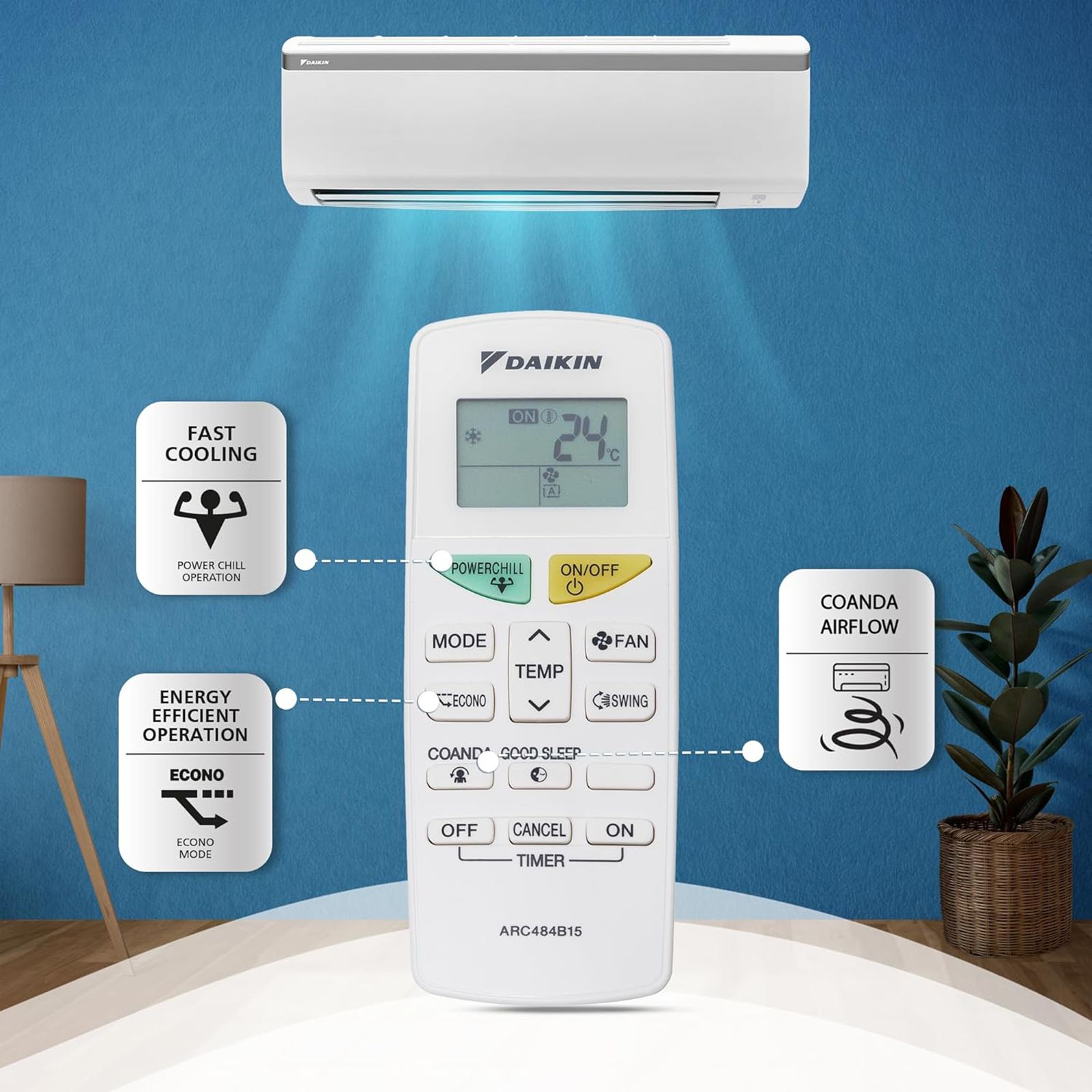 Daikin Standard Series 0.8 Ton 3 Star Split AC (Copper Condenser, PM 2.5 Filter, FTL28U) Daikin Standard Series 0.8 Ton 3 Star Split AC (Copper Condenser, PM 2.5 Filter, FTL28U)_7