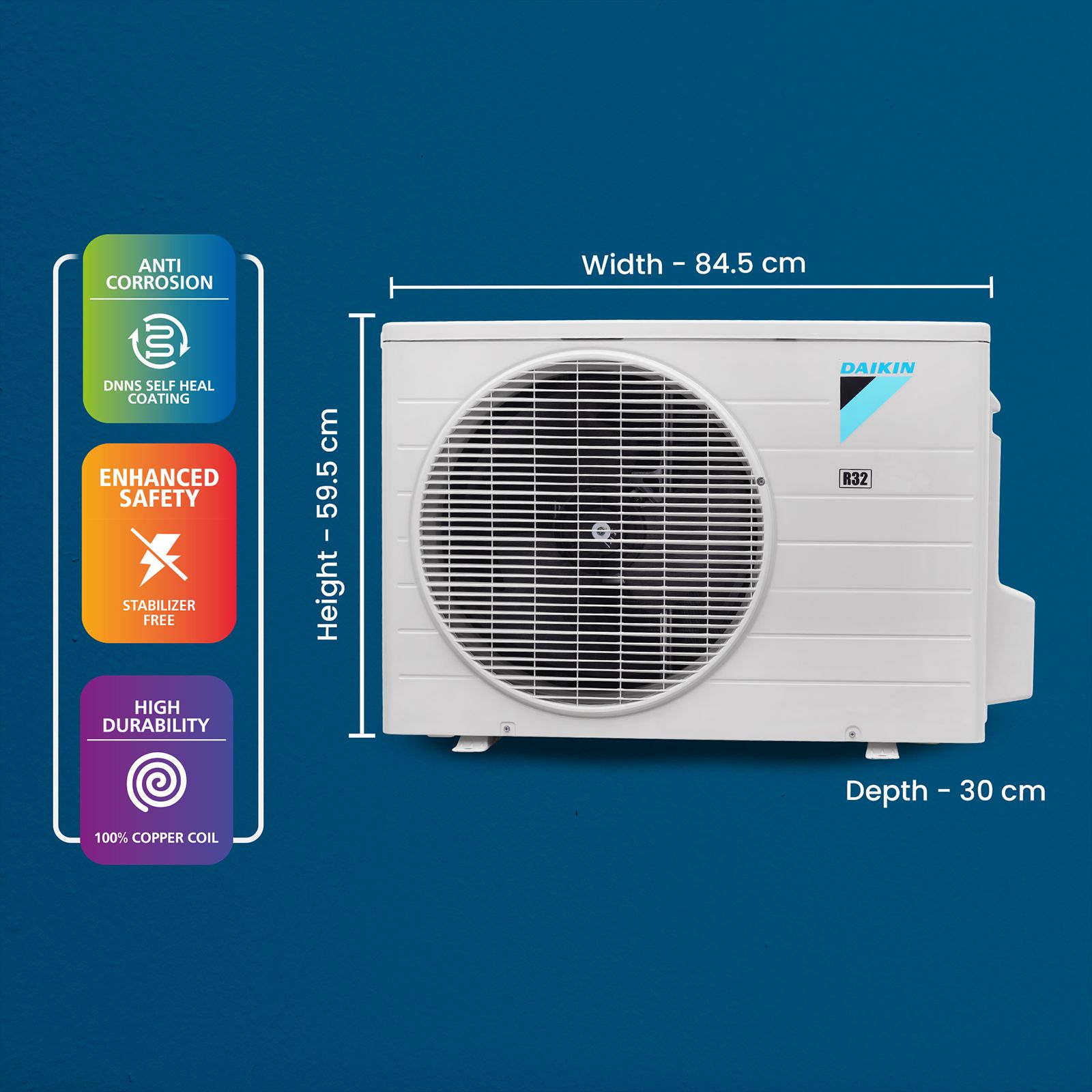 DAIKIN Standard Series 1.5 Ton 3 Star Split AC (Copper Condenser, PM 2.5 Filter, FTL50UV) DAIKIN Standard Series 1.5 Ton 3 Star Split AC (Copper Condenser, PM 2.5 Filter, FTL50UV)_7