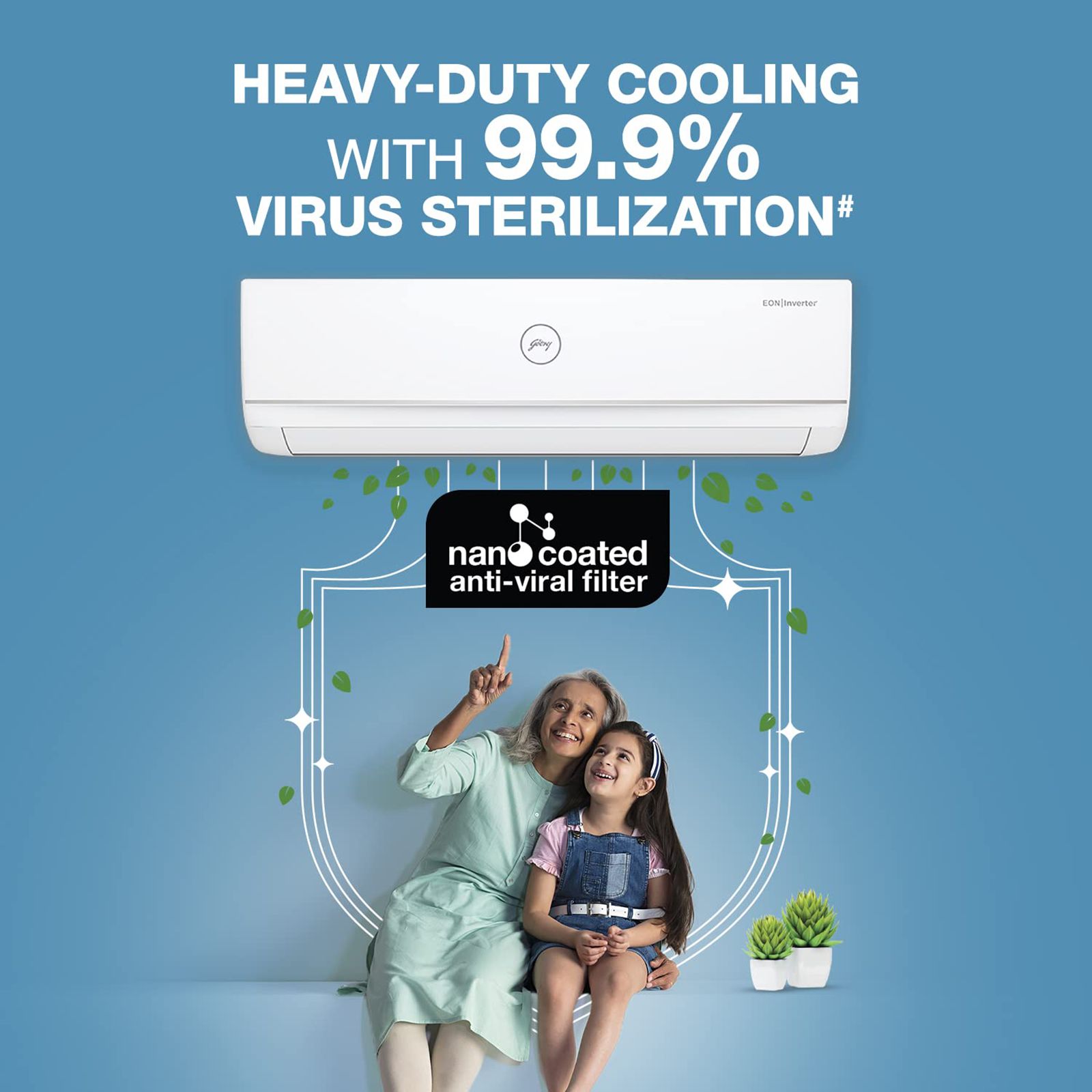 Godrej 5 in 1 Convertible 1.5 Ton 3 Star Inverter Split AC with Active Carbon Filter (Copper Condenser, GIC 18TTC3 GVA) Godrej 5 in 1 Convertible 1.5 Ton 3 Star Inverter Split AC with Active Carbon Filter (Copper Condenser, GIC 18TTC3 GVA)_11