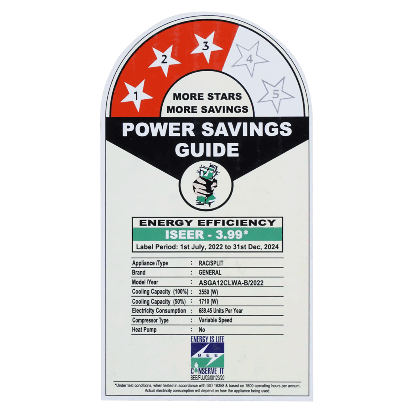 O GENERAL CLW Series 1 Ton 3 Star Inverter Split AC (Copper Condenser, Dust Filter, ASGA12CLWA-B)_9