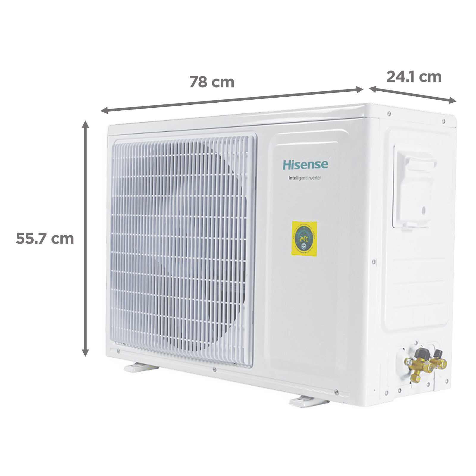 Hisense 4 in 1 Convertible 1 Ton 5 Star Inverter Split AC with Turbo Cooling (Copper Condenser, AS-12TC5RAM0)_4