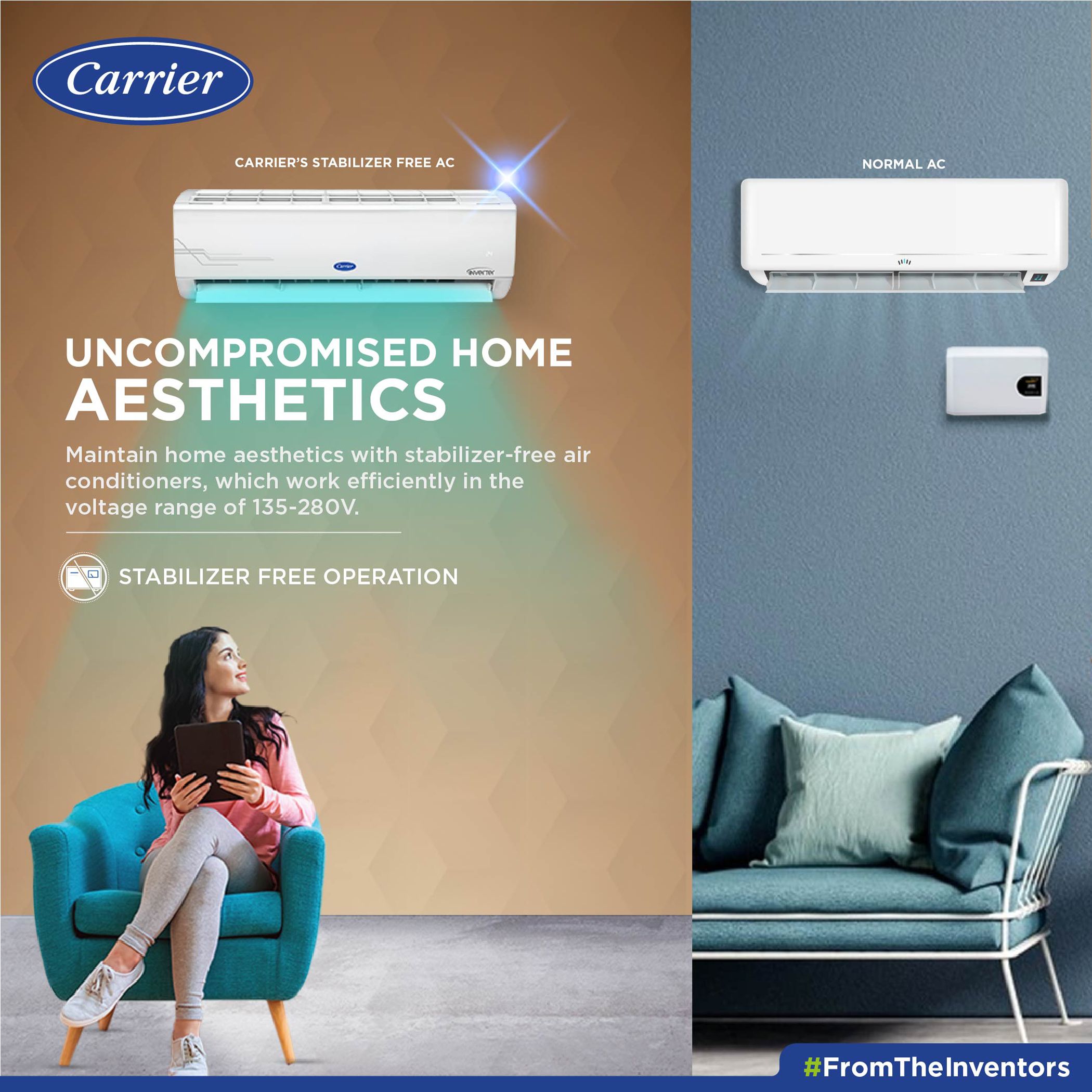 Carrier Ester CXI 4 in 1 Convertible 1.2 Ton 5 Star Flexicool Inverter Split AC with Auto Clean Function (Copper Condenser, CAI14ES5R30F1) Carrier Ester CXI 4 in 1 Convertible 1.2 Ton 5 Star Flexicool Inverter Split AC with Auto Clean Function (Copper Condenser, CAI14ES5R30F1)_11