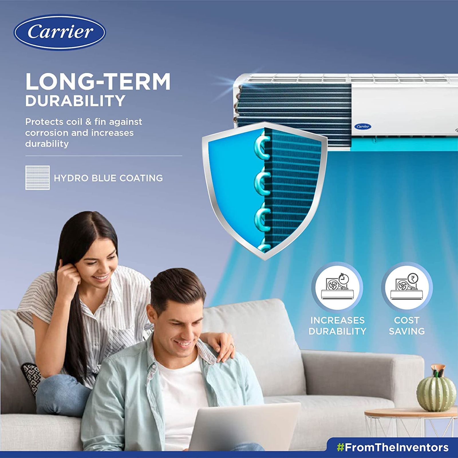 Carrier Emperia CXI 4 in 1 Convertible 2 Ton 3 Star Hybridjet Inverter Split AC with Auto Clean Function (Copper Condenser, CAI24EN3R30F1)_8