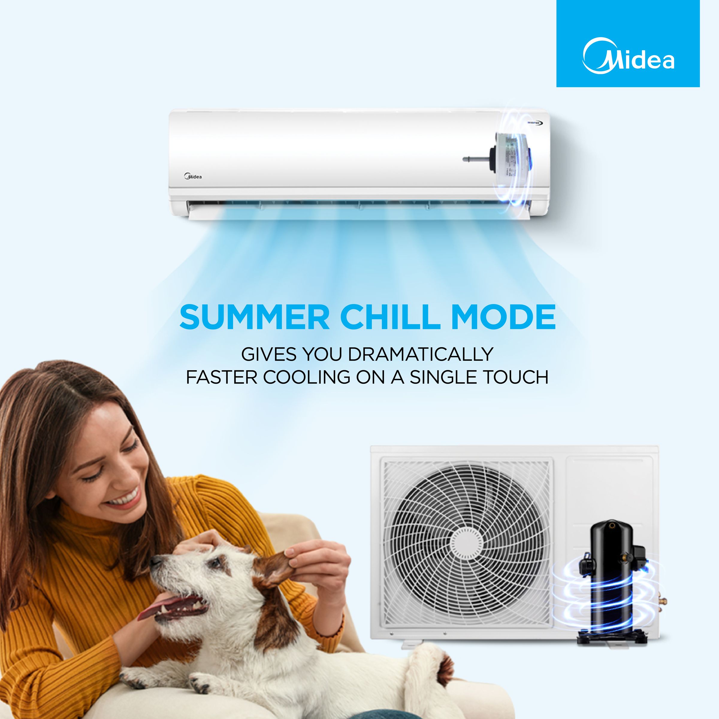 Midea Santis Neo DLX 1 Ton 3 Star Inverter Split AC (Copper Condenser, AG+ Nano Filter, MAI12SD3R30F1) Midea Santis Neo DLX 1 Ton 3 Star Inverter Split AC (Copper Condenser, AG+ Nano Filter, MAI12SD3R30F1)_8