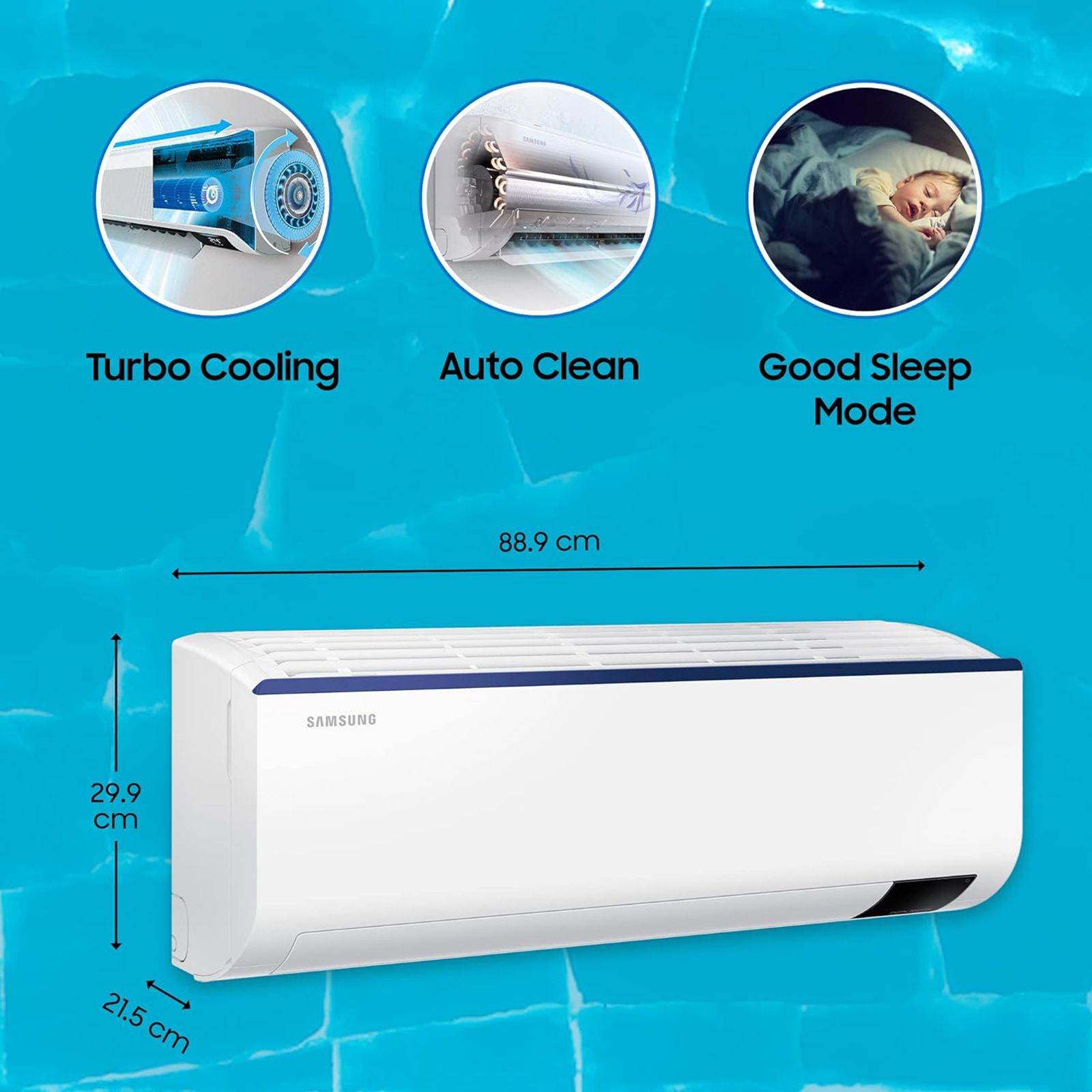 SAMSUNG 5 in 1 Convertible 1.5 Ton 4 Star Inverter Split AC with HD Filter (Copper Condenser, AR18BYMZAURNNA) SAMSUNG 5 in 1 Convertible 1.5 Ton 4 Star Inverter Split AC with HD Filter (Copper Condenser, AR18BYMZAURNNA)_14