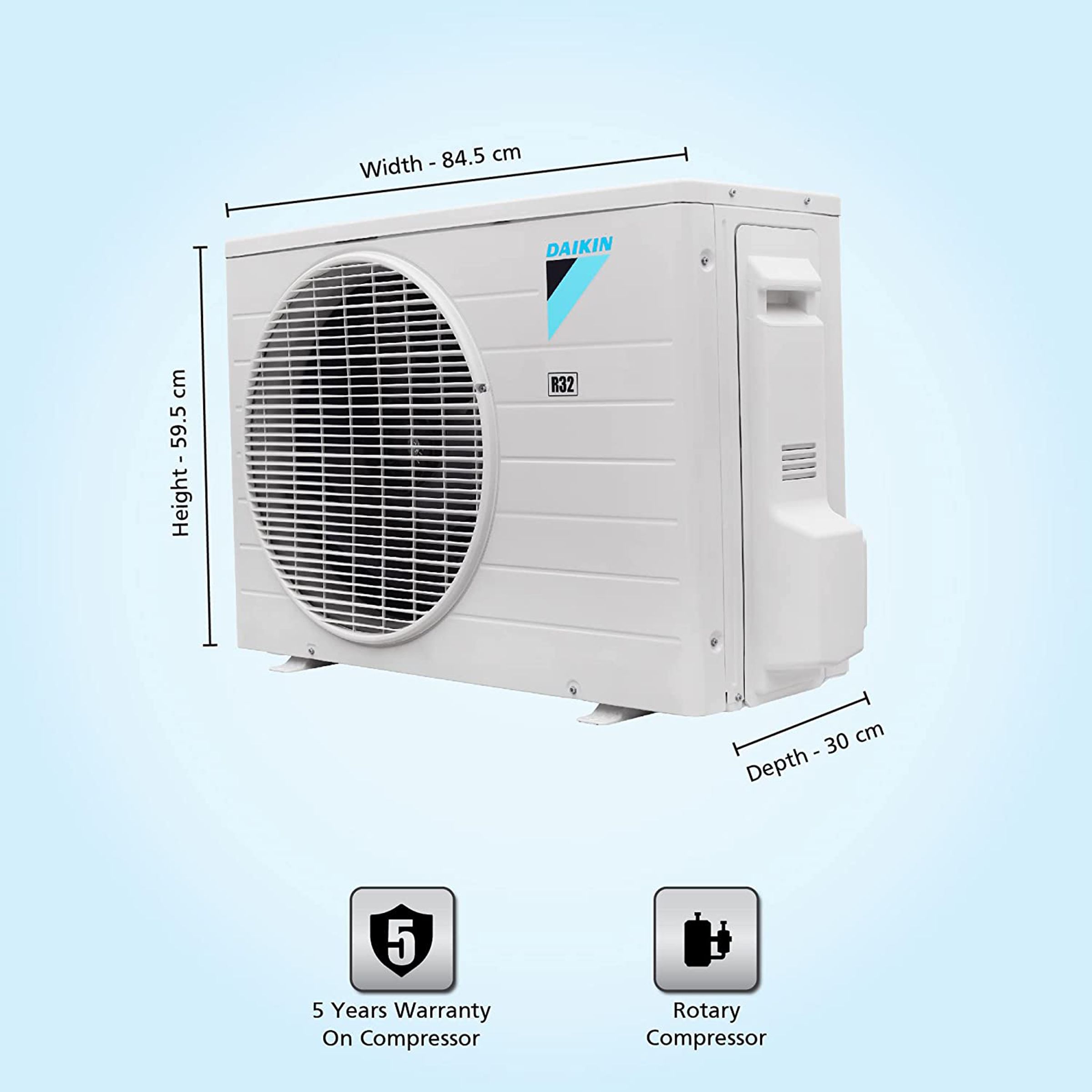 DAIKIN Standard 1.8 Ton 1 Star Split AC (Copper Condenser, Anti Bacterial Filter, FTE60U) DAIKIN Standard 1.8 Ton 1 Star Split AC (Copper Condenser, Anti Bacterial Filter, FTE60U)_9