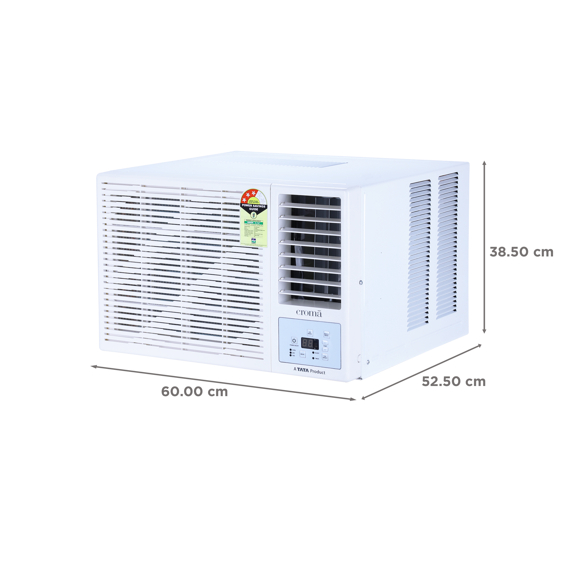 Croma 0.75 Ton 3 Star Window AC (Copper Condenser, Dust Filter)_4