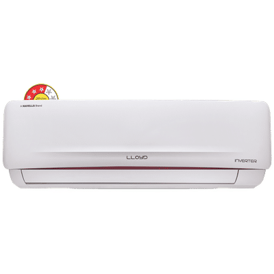 LLOYD 5 in 1 Convertible 1 Ton 3 Star Hot & Cold Inverter Split Smart AC with Anti-Viral Dust Filter (Copper Condenser, GLS12H3FWRHC)