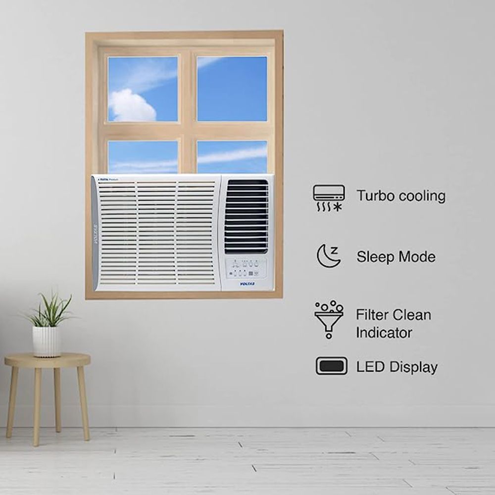 VOLTAS Vertis 2 in 1 Convertible 1.5 Ton 3 Star Inverter Window AC with Anti-Dust Filter ( Copper Condenser, 183V Vertis Elite) VOLTAS Vertis 2 in 1 Convertible 1.5 Ton 3 Star Inverter Window AC with Anti-Dust Filter ( Copper Condenser, 183V Vertis Elite)_7
