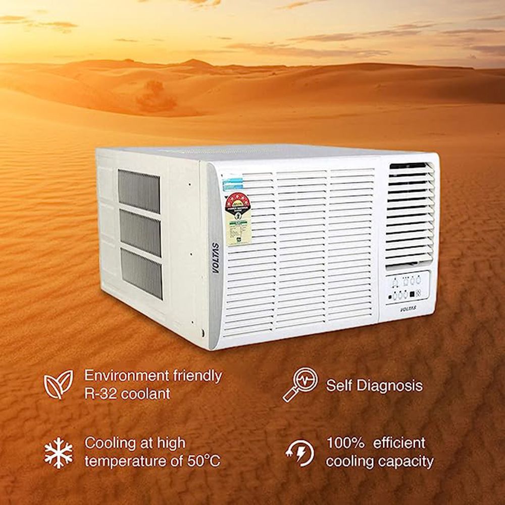VOLTAS Vertis 2 in 1 Convertible 1.5 Ton 3 Star Inverter Window AC with Anti-Dust Filter ( Copper Condenser, 183V Vertis Elite) VOLTAS Vertis 2 in 1 Convertible 1.5 Ton 3 Star Inverter Window AC with Anti-Dust Filter ( Copper Condenser, 183V Vertis Elite)_8