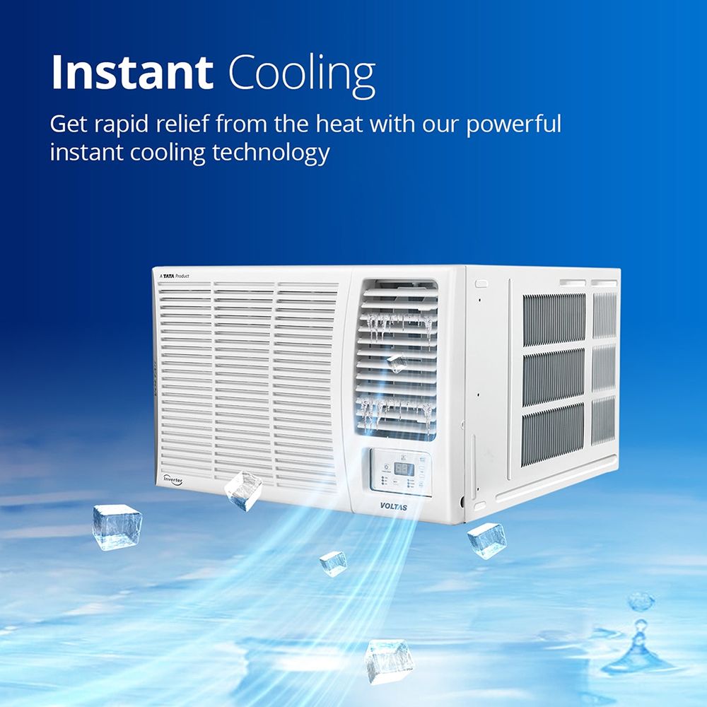 VOLTAS Vertis 2 in 1 Convertible 1.5 Ton 3 Star Inverter Window AC with Anti-Dust Filter ( Copper Condenser, 183V Vertis Elite) VOLTAS Vertis 2 in 1 Convertible 1.5 Ton 3 Star Inverter Window AC with Anti-Dust Filter ( Copper Condenser, 183V Vertis Elite)_12