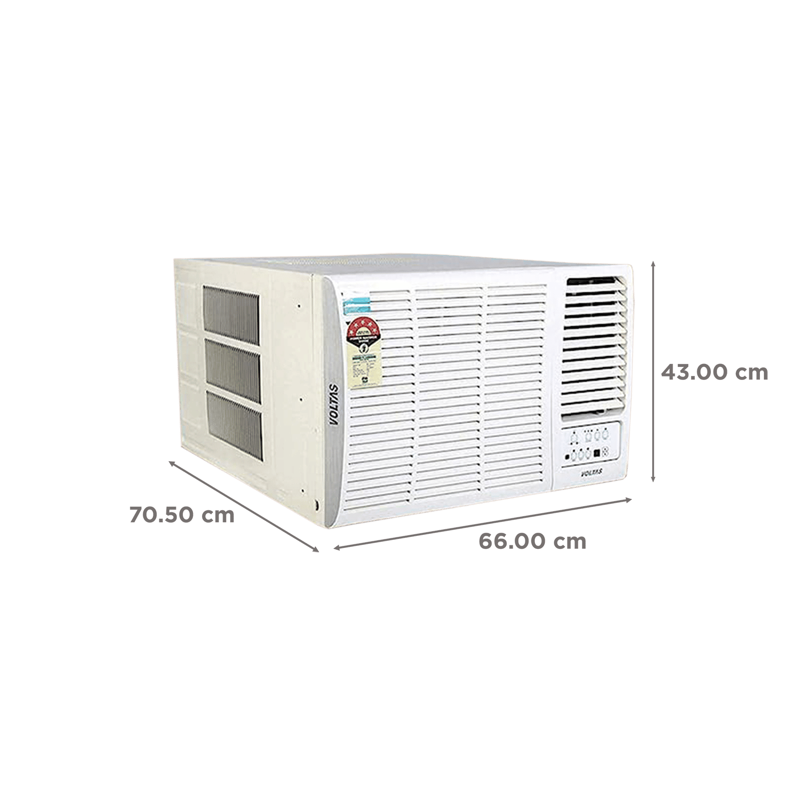VOLTAS Vertis 2 in 1 Convertible 1.5 Ton 3 Star Inverter Window AC with Anti-Dust Filter ( Copper Condenser, 183V Vertis Elite) VOLTAS Vertis 2 in 1 Convertible 1.5 Ton 3 Star Inverter Window AC with Anti-Dust Filter ( Copper Condenser, 183V Vertis Elite)_4
