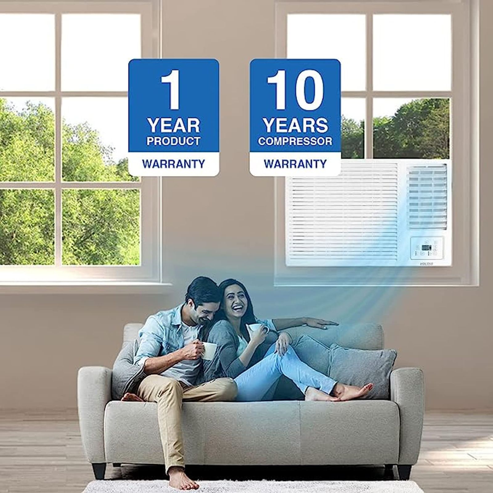 VOLTAS 2 Ton 2 Star Fixed Speed Window AC ( Copper Condenser, Anti Dust Filter, 242 Vectra Plus)_7