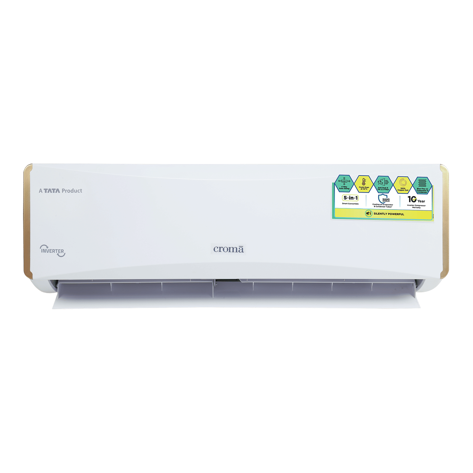 Croma 5 in 1 Convertible 1 Ton 3 Star Inverter Split AC with Anti-Dust Filter (Copper Condenser) Croma 5 in 1 Convertible 1 Ton 3 Star Inverter Split AC with Anti-Dust Filter (Copper Condenser)_1