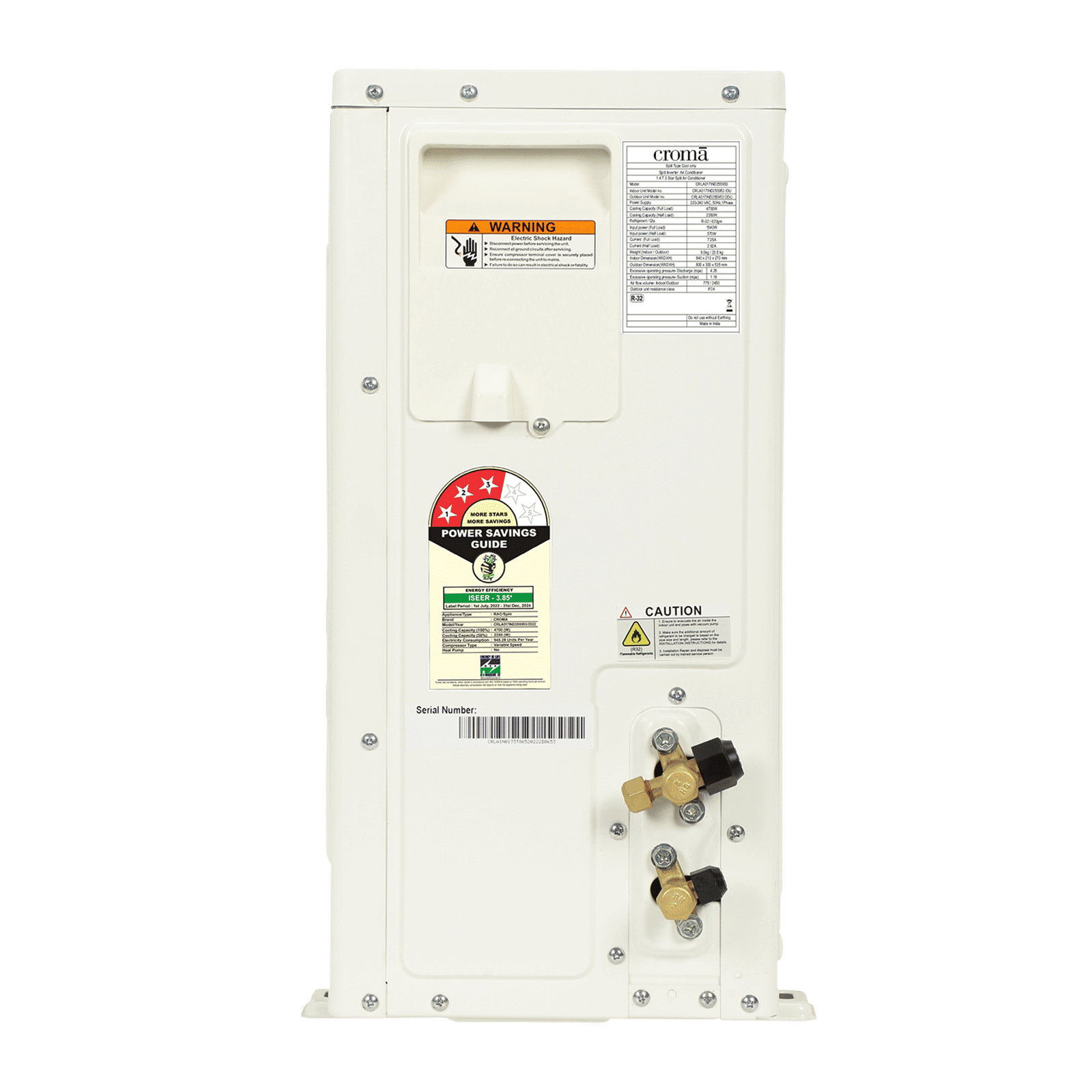 Croma 5 in 1 Convertible 1.4 Ton 3 Star Inverter Split AC with Self Diagnosis (Copper Condenser, CRLA017IND255953) Croma 5 in 1 Convertible 1.4 Ton 3 Star Inverter Split AC with Self Diagnosis (Copper Condenser, CRLA017IND255953)_12