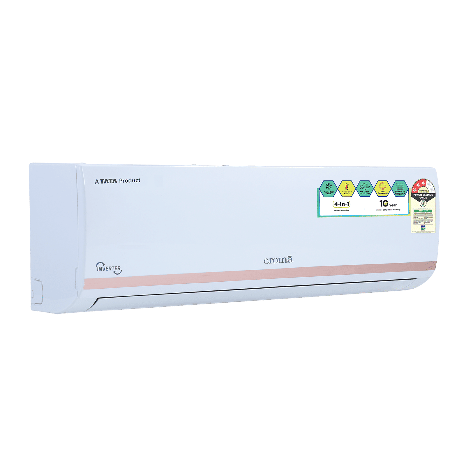 Croma 4 in 1 Convertible 1 Ton 3 Star Inverter Split AC with Dust Filter (Copper Condenser, CRLA012IND283251)_16