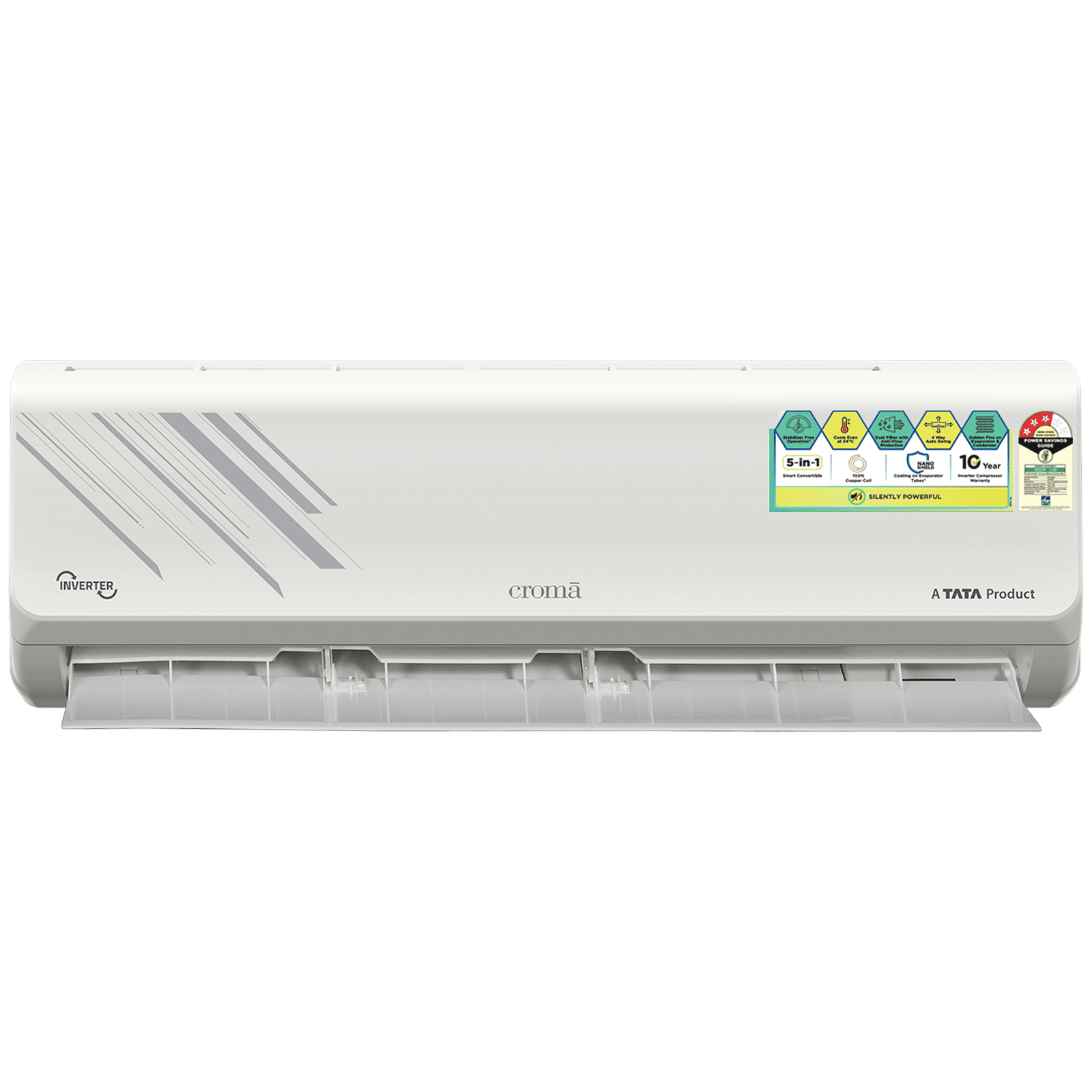 Croma 5 in 1 Convertible 1.5 Ton 3 Star Inverter Split AC with Self Diagnosis (Copper Condenser, CRLA018IND255352) Croma 5 in 1 Convertible 1.5 Ton 3 Star Inverter Split AC with Self Diagnosis (Copper Condenser, CRLA018IND255352)_10