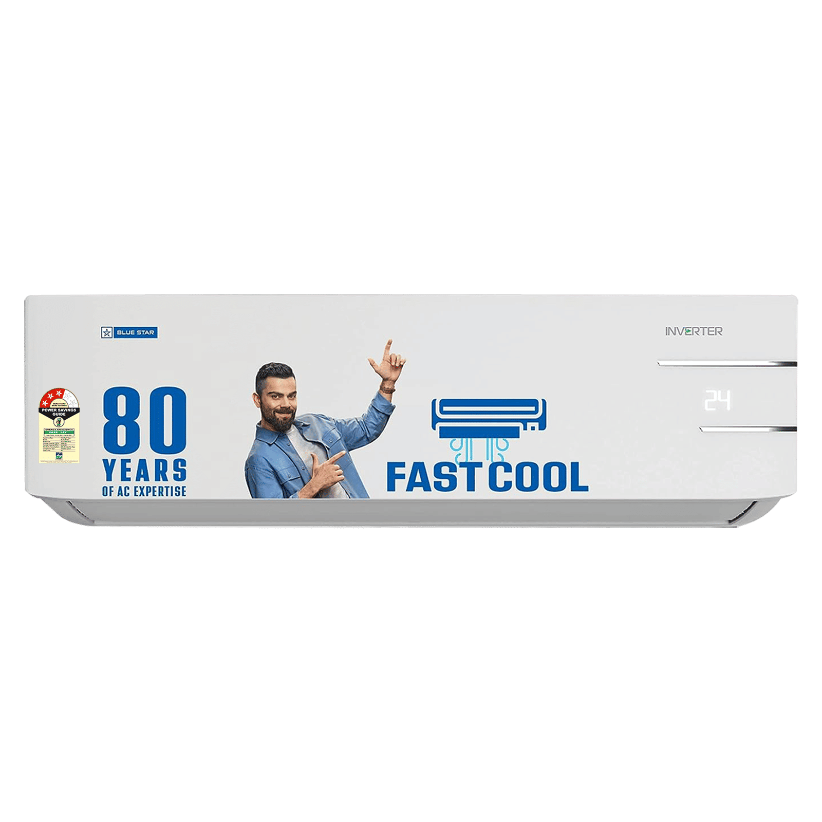 Blue Star 5 in 1 Convertible 1.2 Ton 3 Star Inverter Split AC with Dust Filter ( Copper Condenser, IA315YNU) Blue Star 5 in 1 Convertible 1.2 Ton 3 Star Inverter Split AC with Dust Filter ( Copper Condenser, IA315YNU)_1