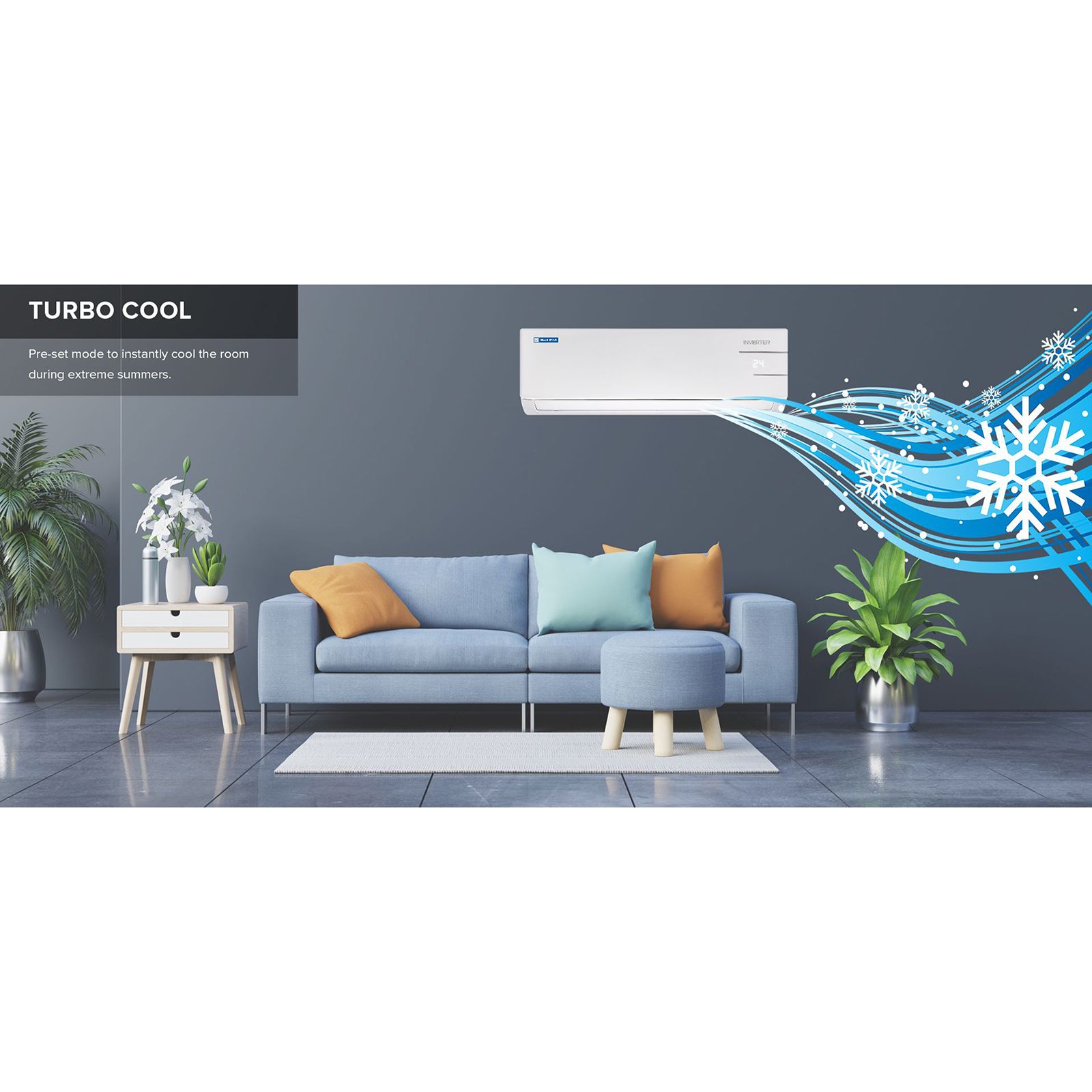 Blue Star 5 in 1 Convertible 1.2 Ton 3 Star Inverter Split AC with Dust Filter ( Copper Condenser, IA315YNU) Blue Star 5 in 1 Convertible 1.2 Ton 3 Star Inverter Split AC with Dust Filter ( Copper Condenser, IA315YNU)_17
