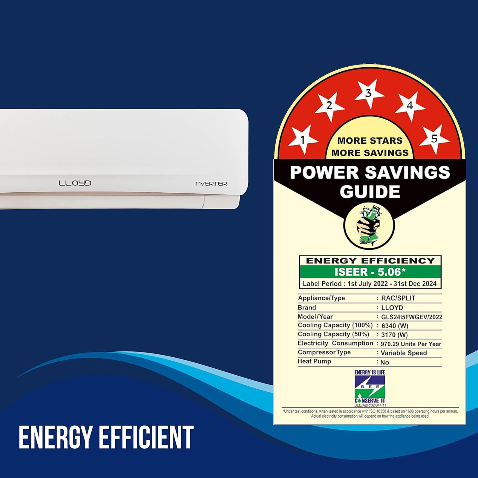LLOYD 5 In 1 Convertible 2 Ton 5 Star Inverter Split AC with Strong Dehumidifier (Copper Condenser, GLS24I5FWGEV)_8
